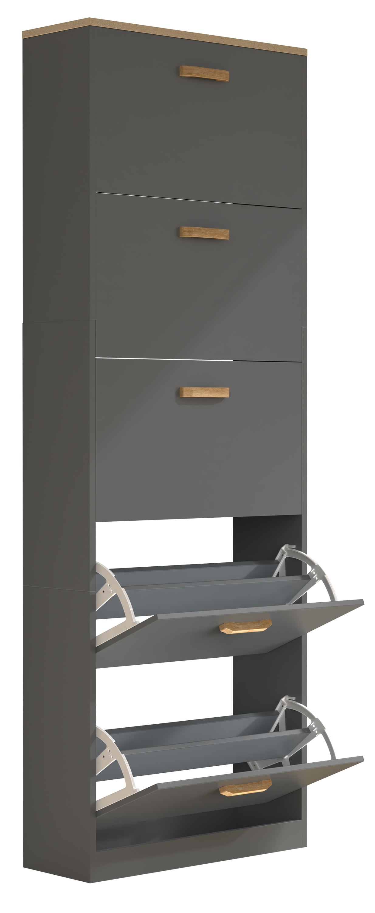 VCM Schuhschrank »Holz Schuhregal Schuhschrank Schuhkipper Halom XL«