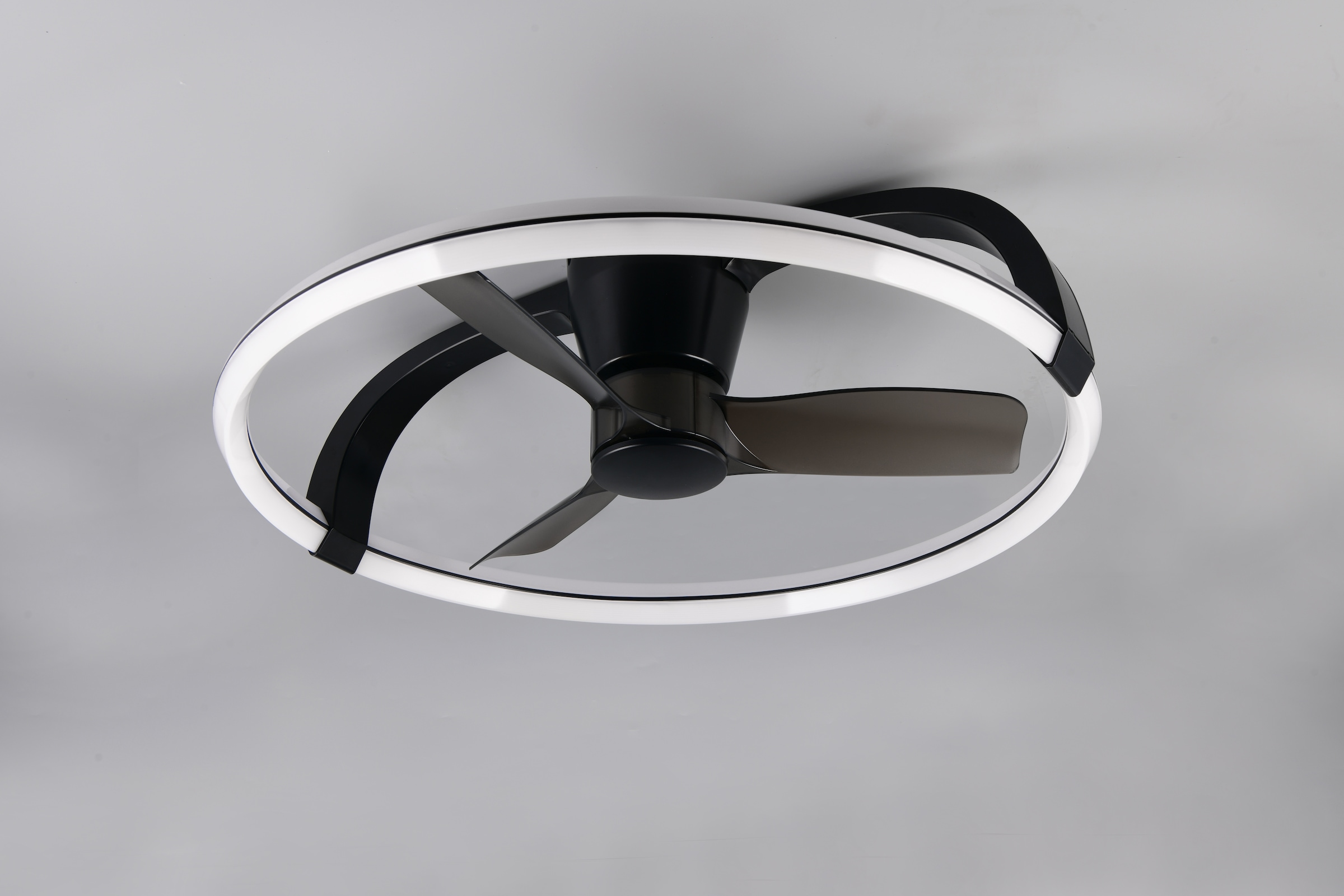 REALITY Leuchten LED Deckenleuchte »STOCKHOLM mit Ventilator, Deckenventilator mit Licht inklFernbedienung« LED-Board 1 Stk. warmweiß - kaltweiß 6 Geschwindigkeiten Timer Vor- & Rücklauf LED dimmbar CCT Nachtlicht