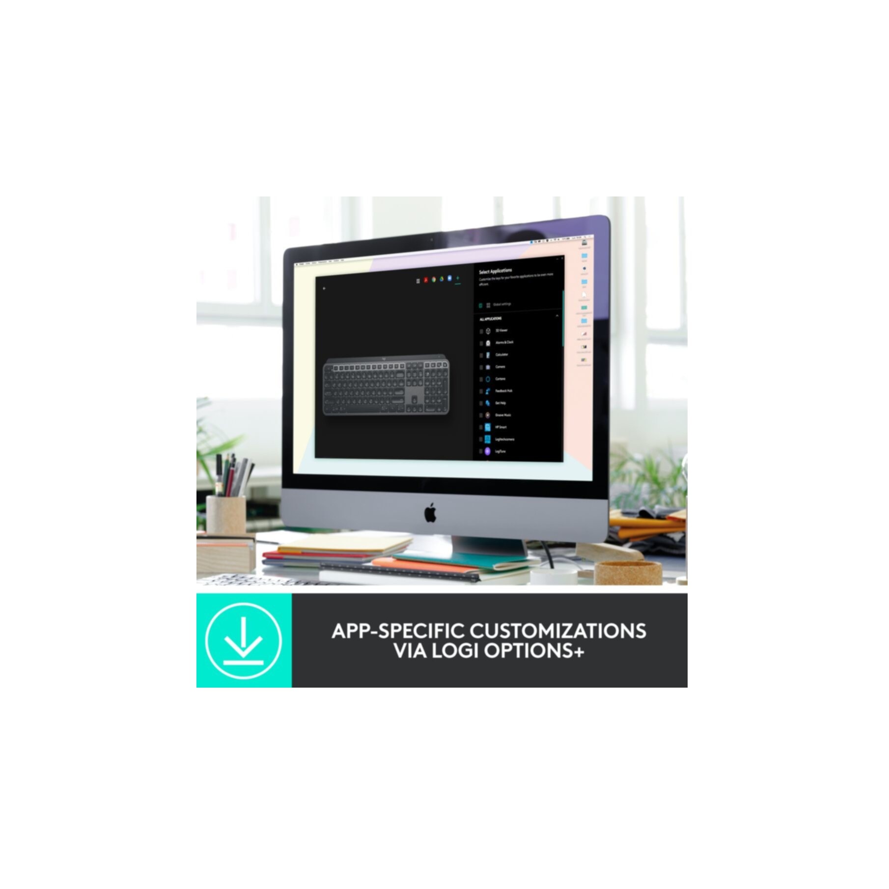 Logitech Tastatur »MX Keys Combo for Bussiness« (Fn-Tasten | Handgelenkauflage | Lautstärkeregler | Multimedia-Tasten | USB-Anschluss | Ziffernblock)