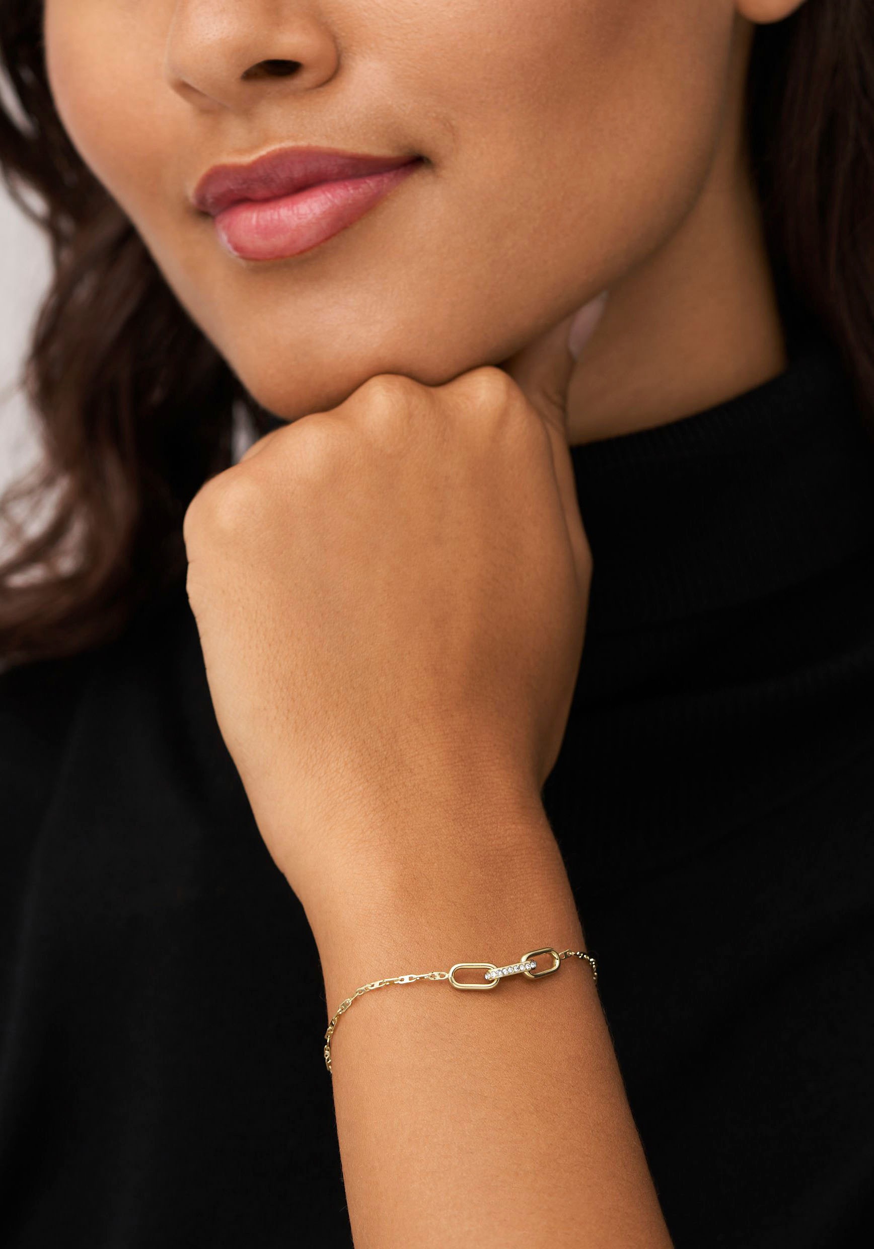 Fossil Armband »Schmuck Geschenk Edelstahl Armschmuck HERITAGE D-LINK«