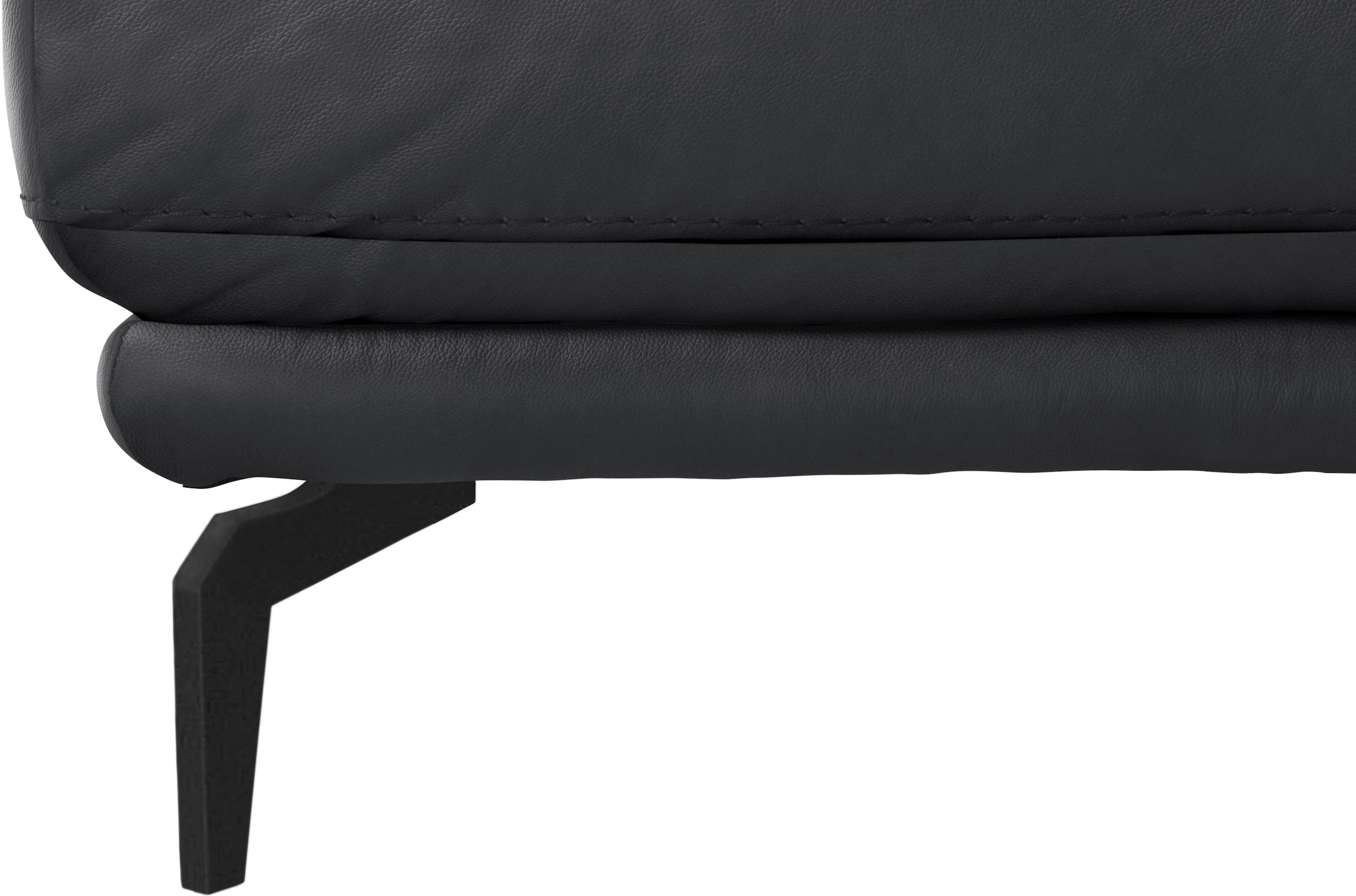 W.SCHILLIG Hocker »montanaa«, mit Metallfüßen in Schwarz pulverbeschichtet, Breite 71 cm