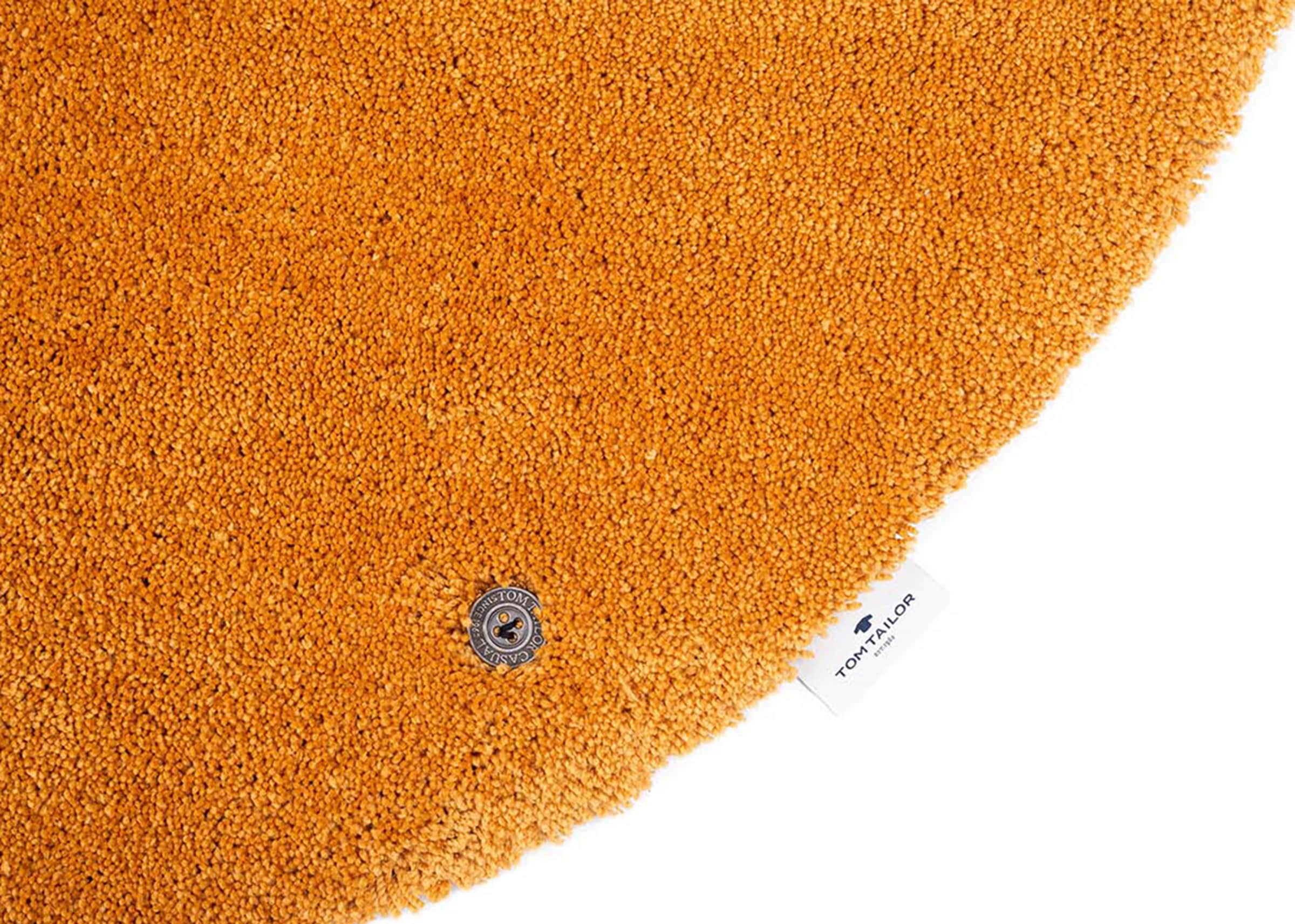 TOM TAILOR HOME Hochflor-Teppich »Shaggy Teppich Cozy«, rund, 25 mm Höhe, Uni Farben, auch in Pastell Farben, weich & kuschelig