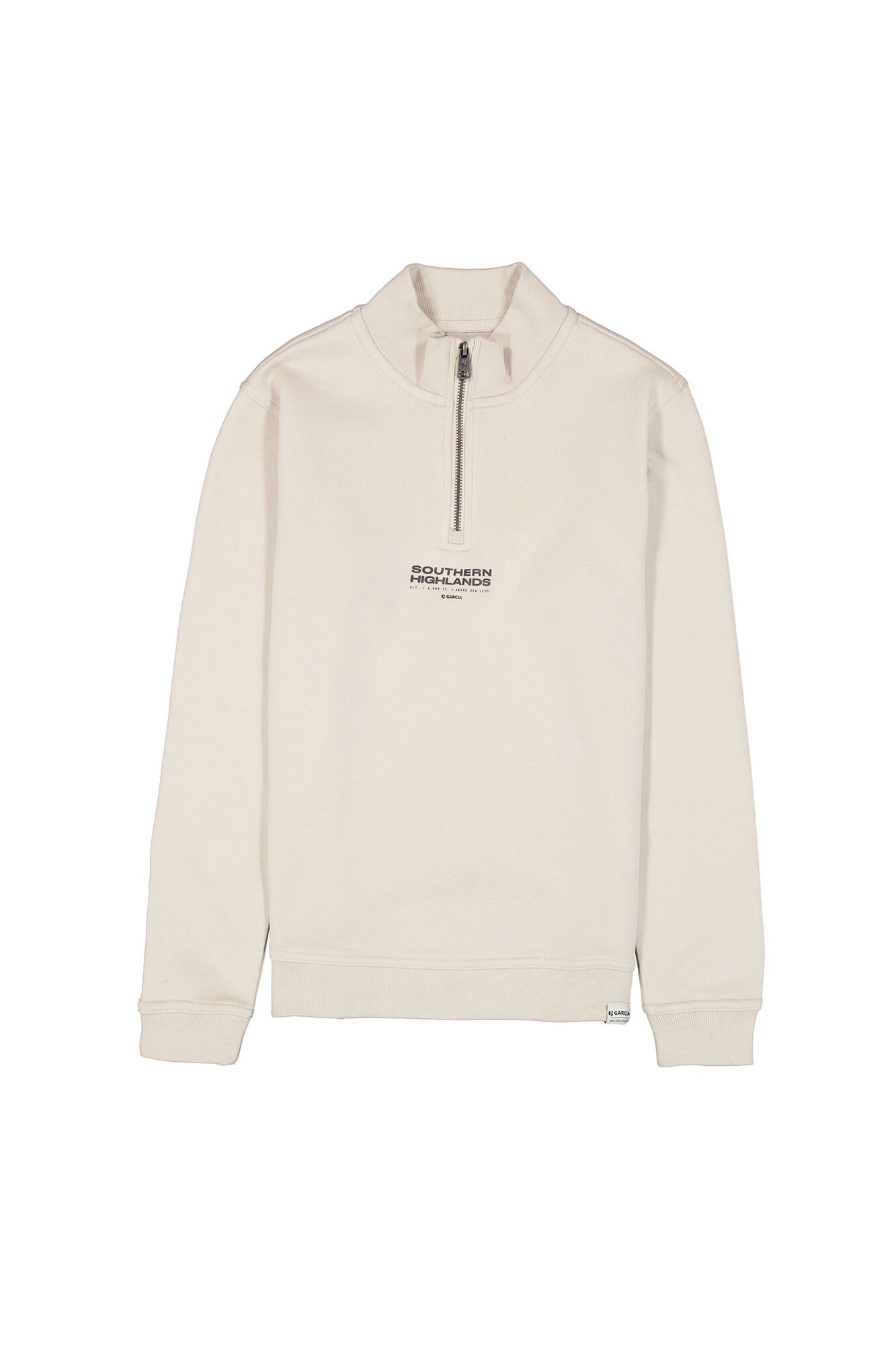 Garcia Sweatshirt , für Jungen, mit Reißverschluss und Stehkragen
