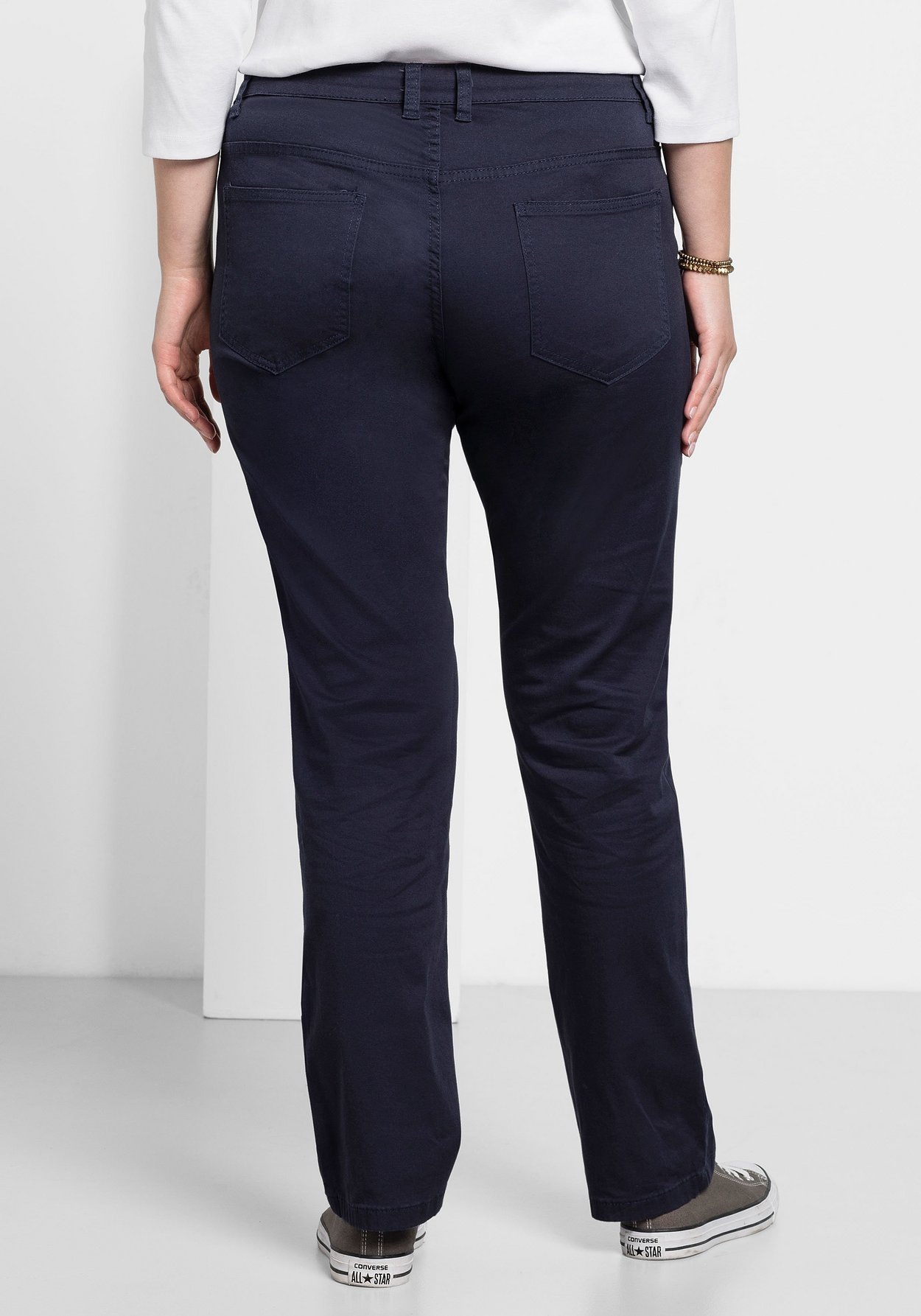 Sheego Stretch-Hose »Hose elastische Twill-Qualität«, elastische Twill-Qualität