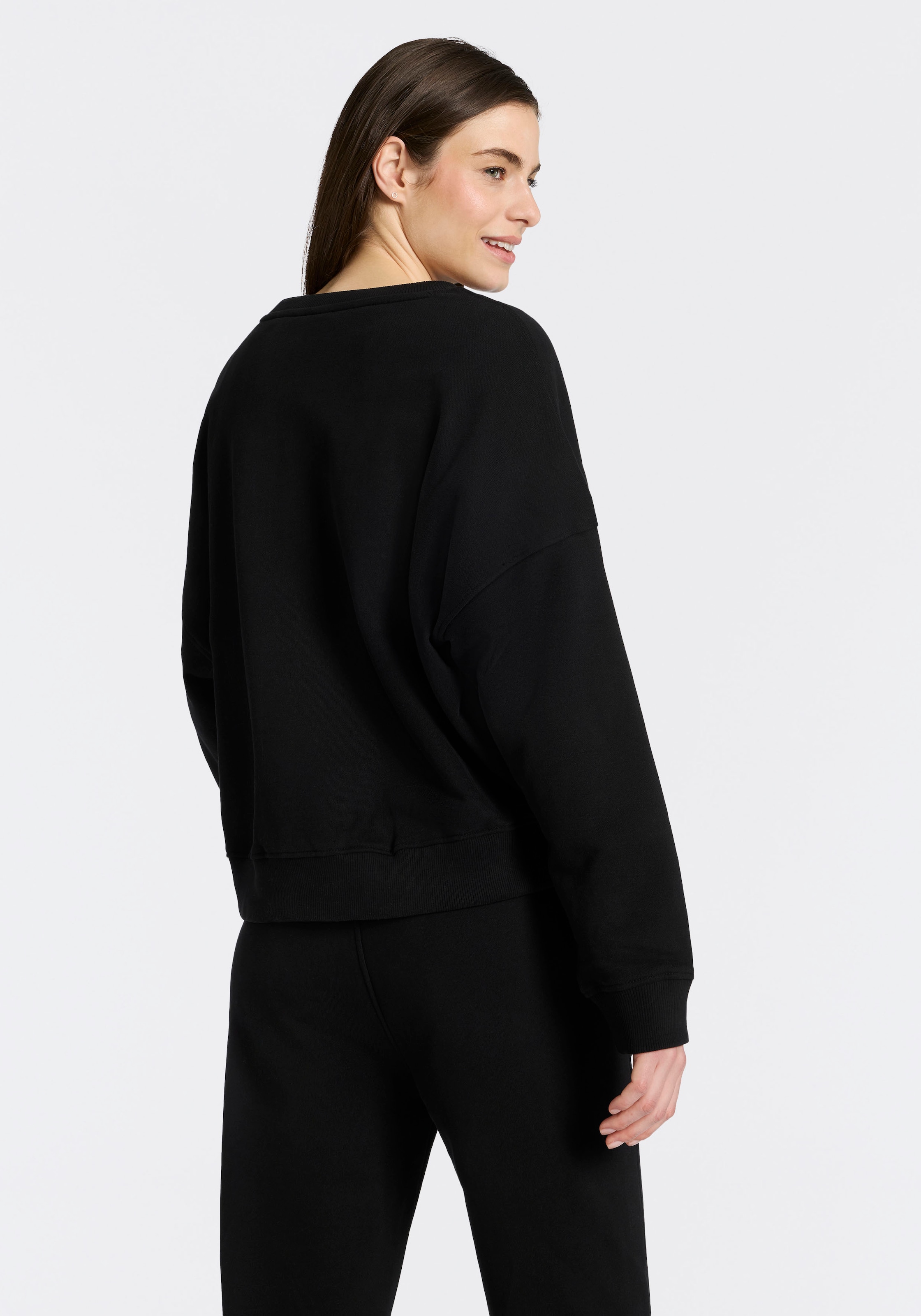 BOSS ORANGE Sweater »Ever Premium Damenmode«, mit Logostickerei, aus Baumwolle
