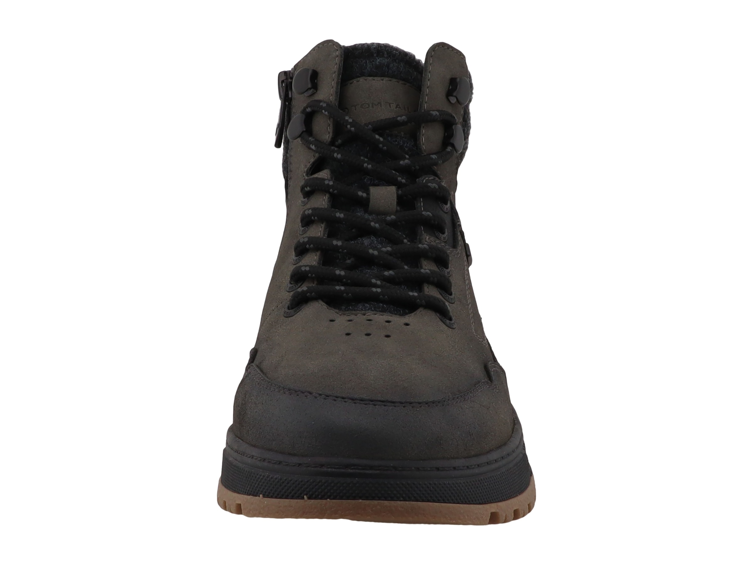 TOM TAILOR Schnürboots  Herbstboots mit Ziernähten und Logoschriftzug