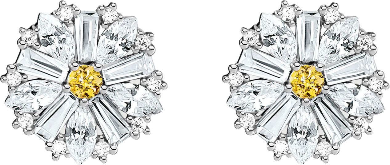 THOMAS SABO Paar Ohrstecker »Lovely Daisy Ohrstecker groß, H2169-051-4«, mit Zirkonia (synth.)