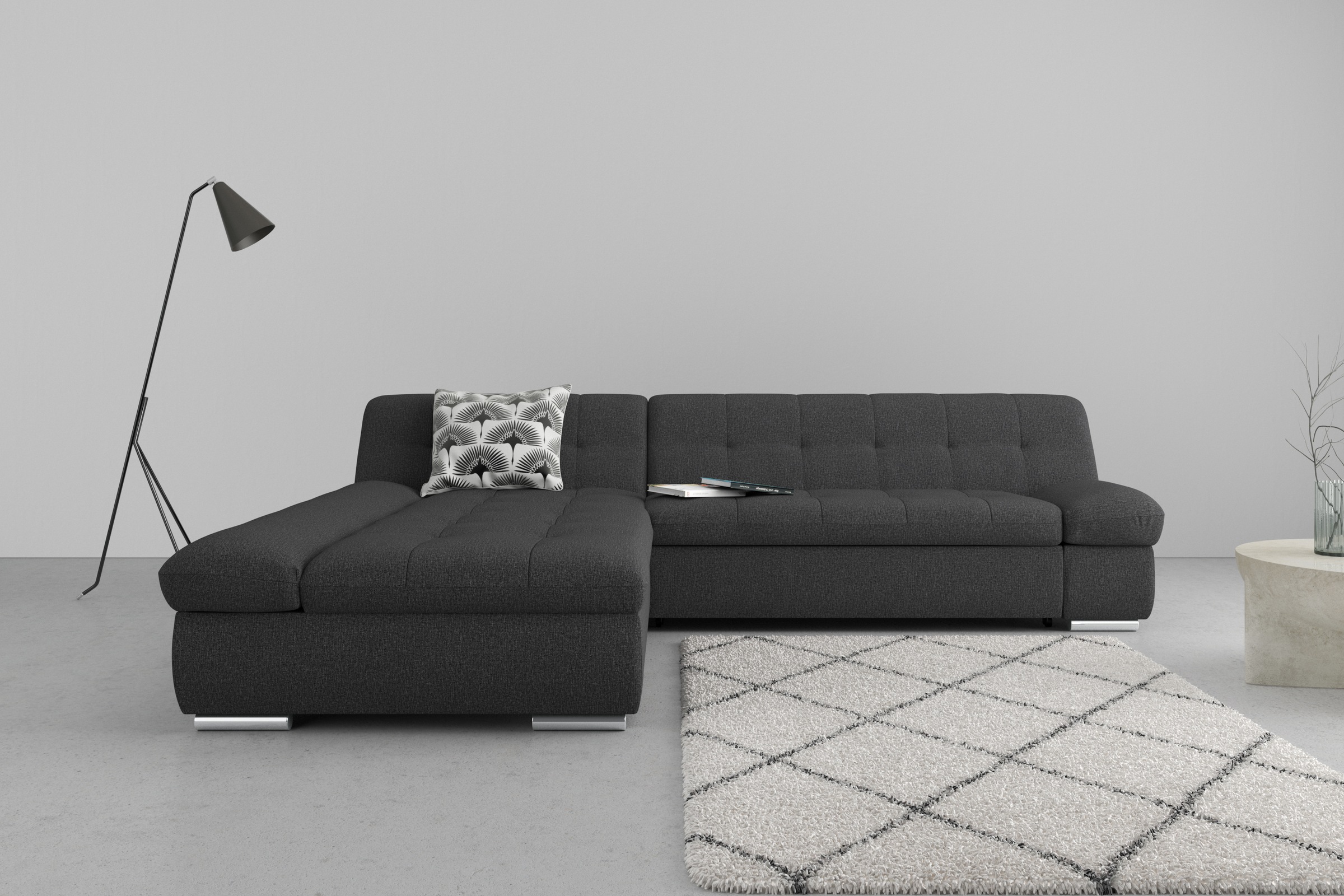 DOMO collection Ecksofa »Mona L-Form«, wahlweise mit Bettfunktion