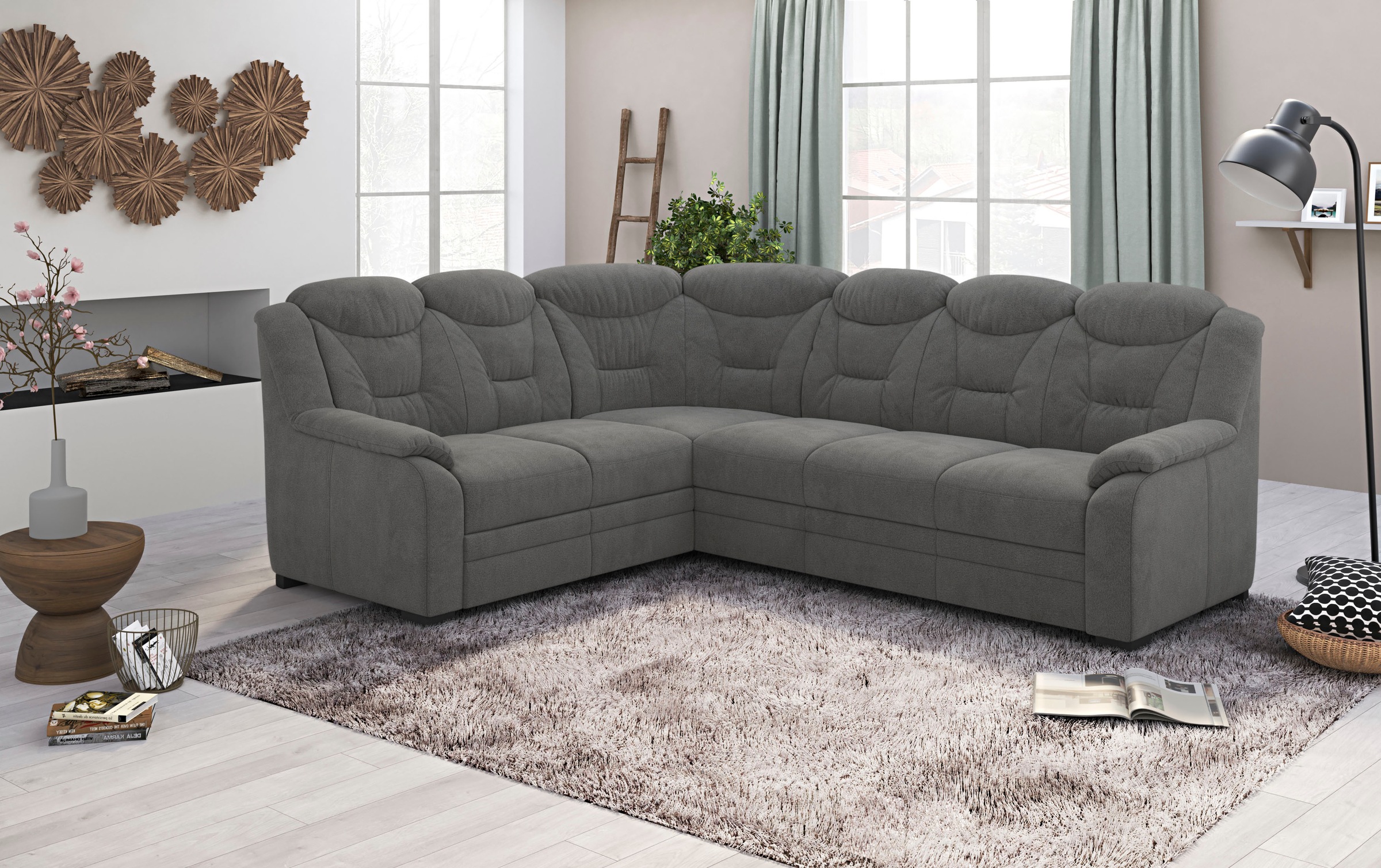 COTTA Ecksofa »Marcus L-Form«, wahlweise mit Bettfunktion & Stauraum