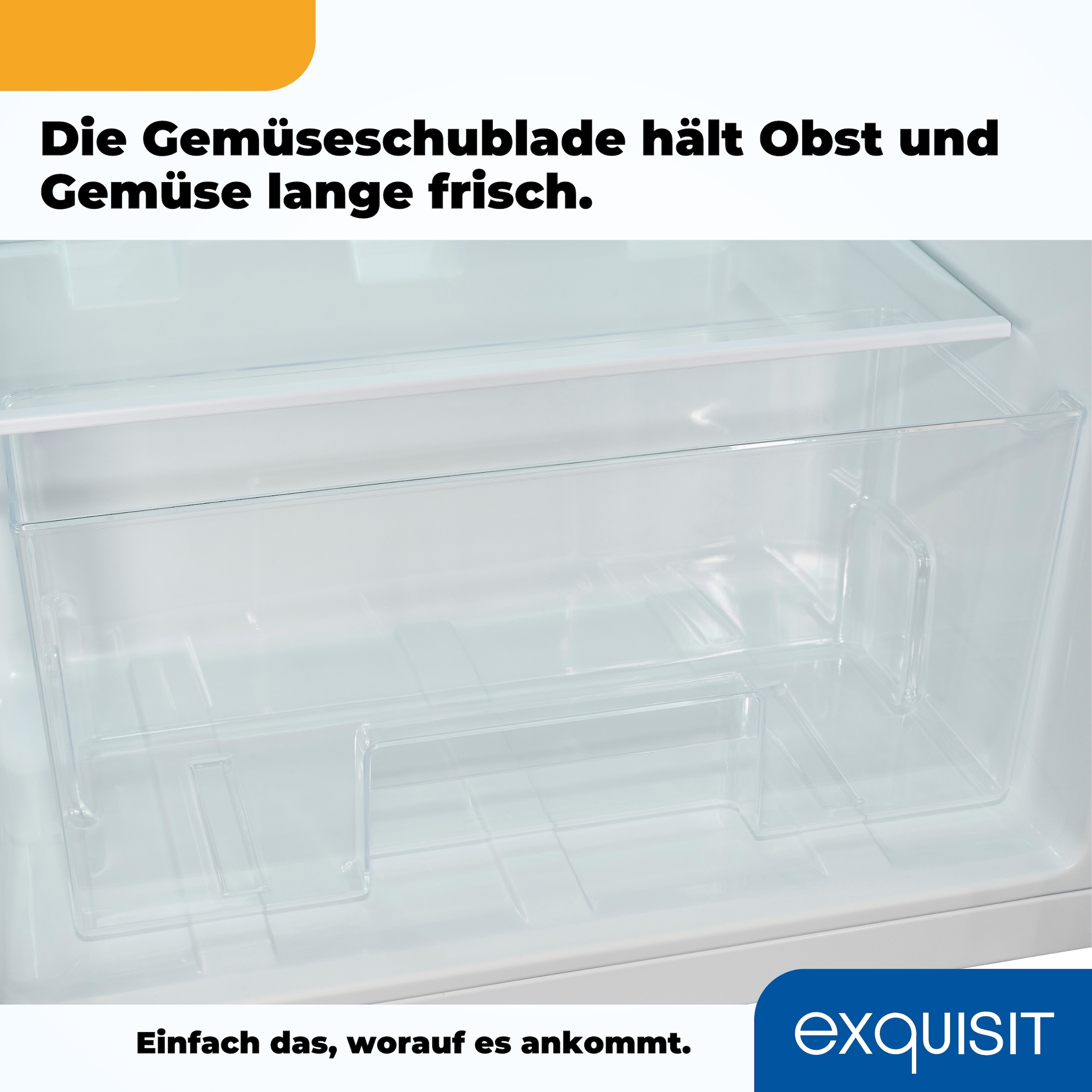 exquisit Kühlschrank KS15-4-051C weiss »KS15-4-051C weiss« 84,5 cm hoch 54,9 cm breit Flexibel & geräumig: 107 L Mini-Kühlschrank mit 4-Sterne Gefrierfach