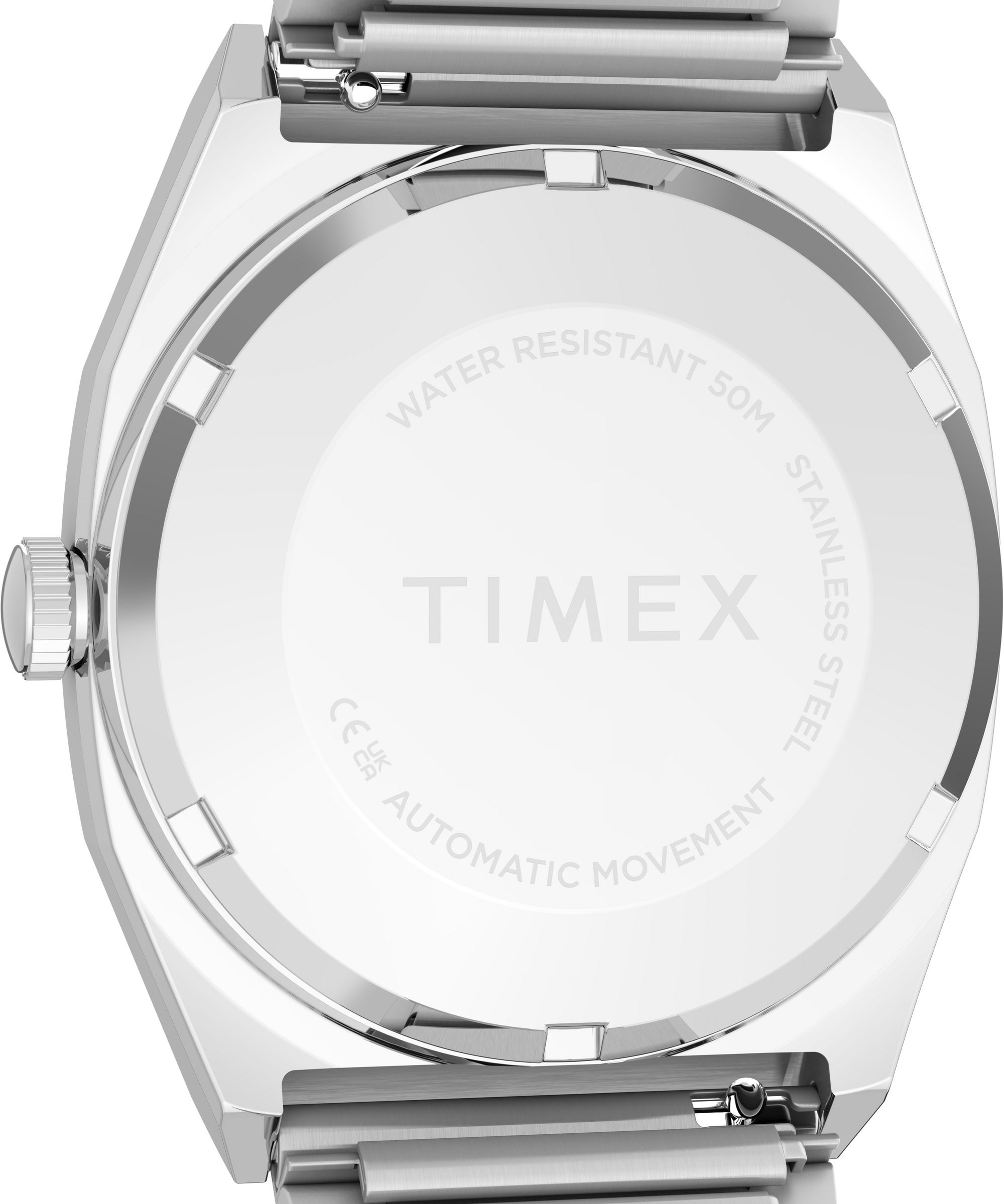 Timex Automatikuhr »E Line« Armbanduhr, Herrenuhr, Mechanische Uhr, Edelstahlarmband, analog, Tag