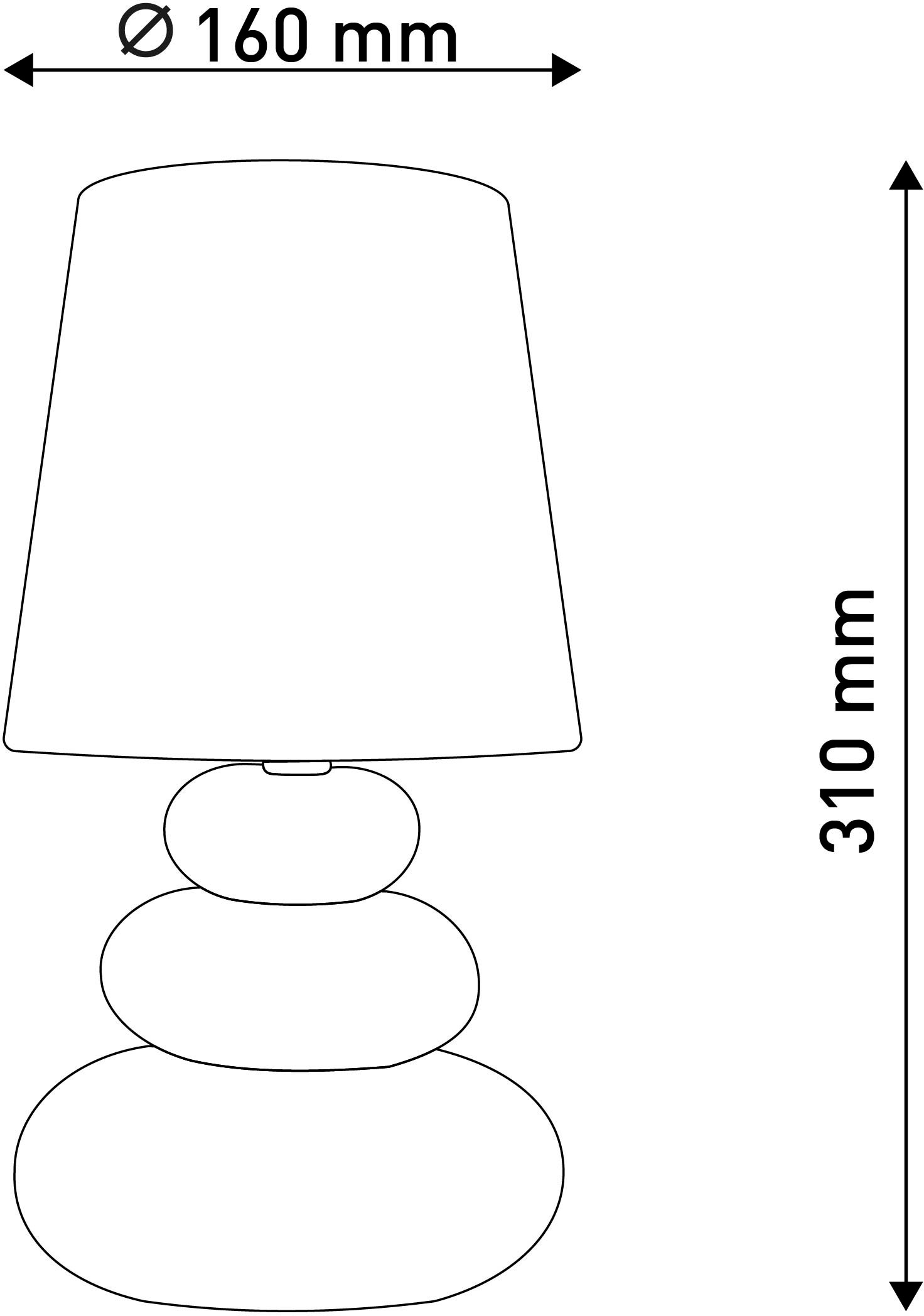 näve LED Tischleuchte »Stoney« E14 1 Stk. Zuleitung: ca. 130 cm