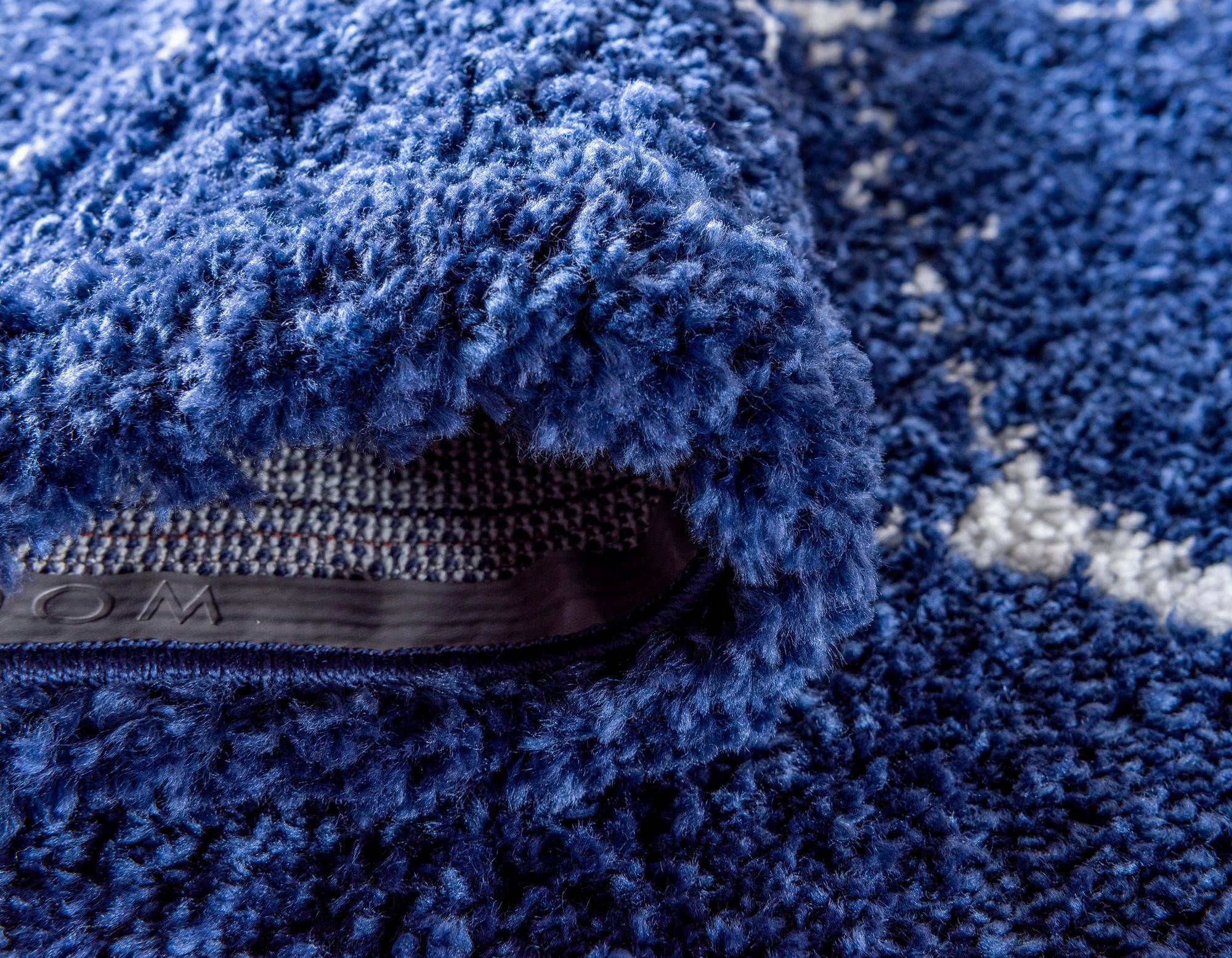 Myflair Möbel & Accessoires Hochflor-Teppich »Temara Shag Lagerräumung«, rund, 51 mm Höhe, gewebt, Rauten Design, weich & kuschelig