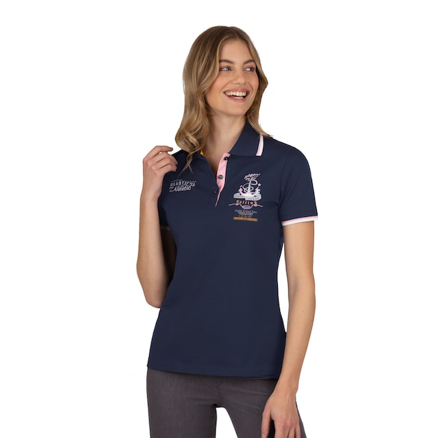 Trigema Poloshirt »TRIGEMA Damen Poloshirt mit maritimem Aufdruck« bei ♕