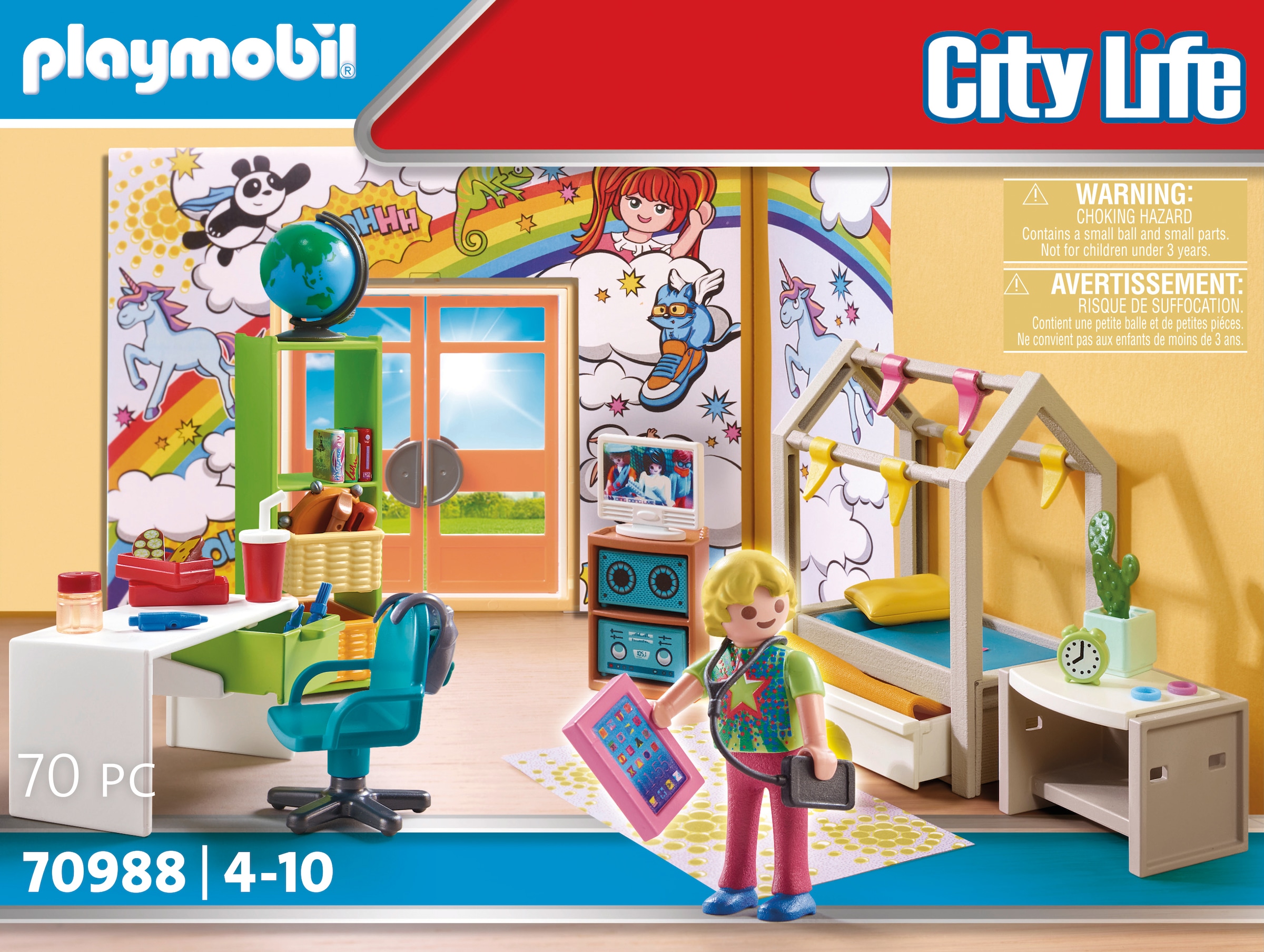 Playmobil® Konstruktions-Spielset »Jugendzimmer (70988), City Life«, (70 St.), Made in Germany