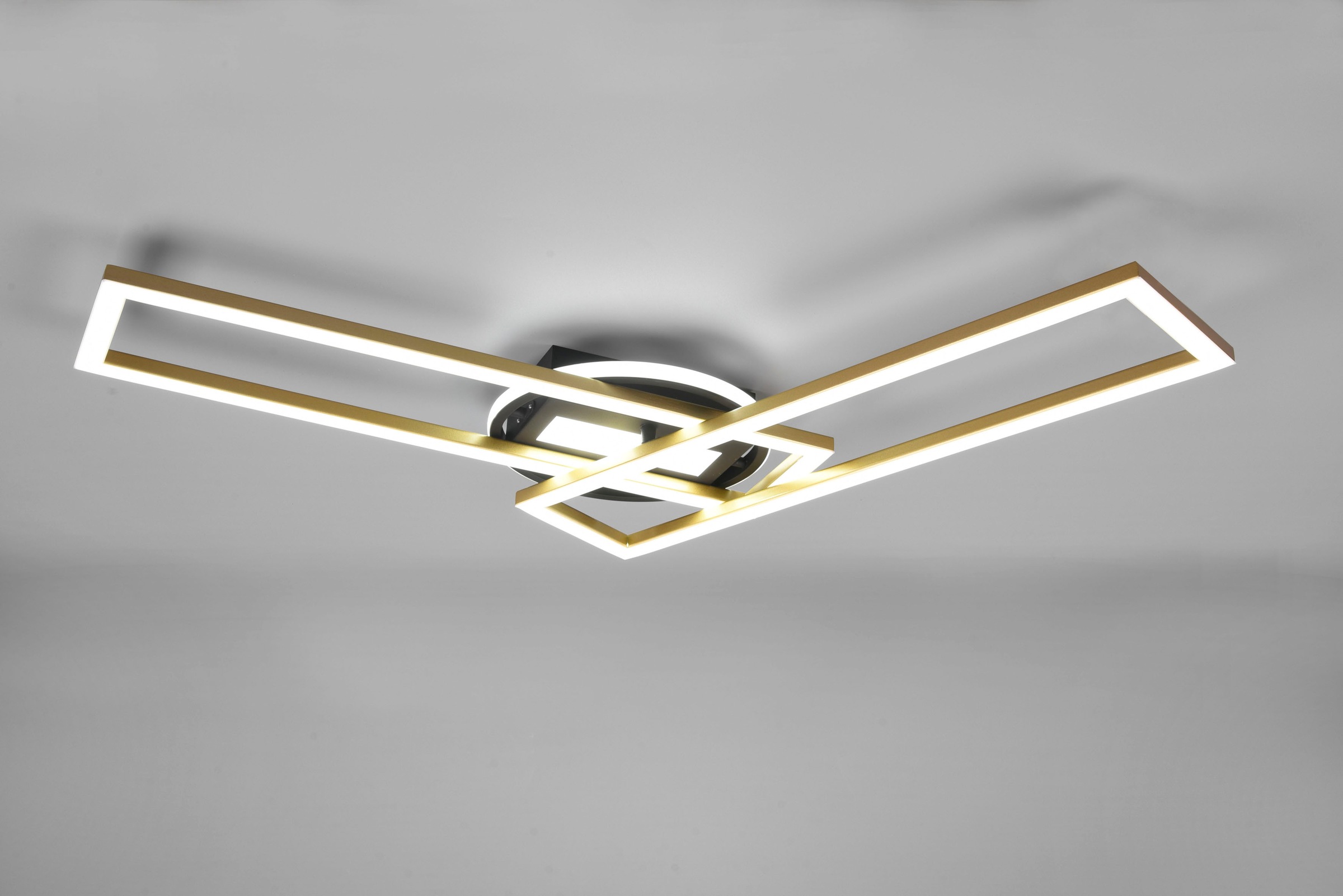 REALITY Leuchten »Twister« LED-Board 1 Stk. warmweiß - kaltweiß Deckenlampe 4500 Lumen Lichtfarbe einstellbar Fernbedienung Memory