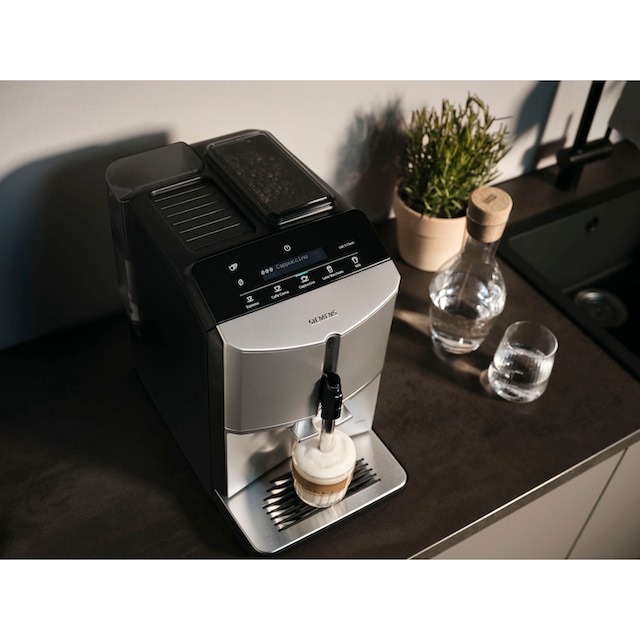 SIEMENS Kaffeevollautomat »TF303E07«, Inox silver metallic mit 3 Jahren XXL  Garantie