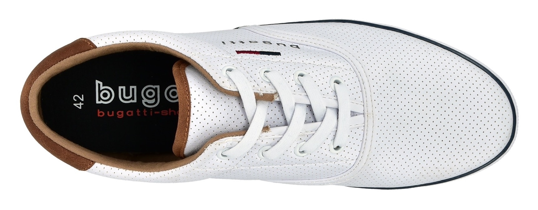 bugatti Slip-On Sneaker, Freizeitschuh, Slipper, Halbschuh mit seitlichem Logoschriftzug