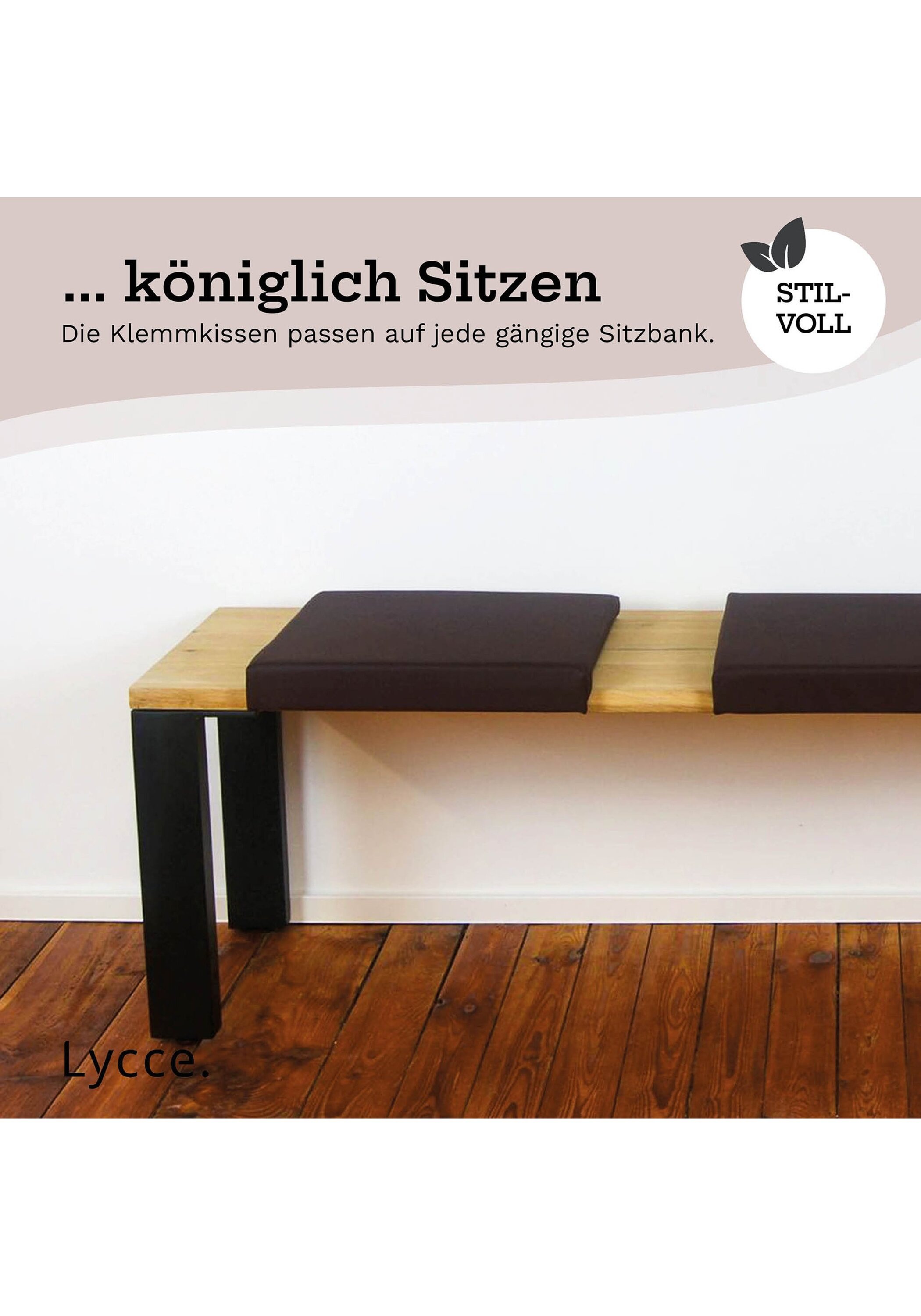 Lycce Bankauflage »Bankauflage Bankauflage Klemmkissen 1 Leiste 1er Pack« 3