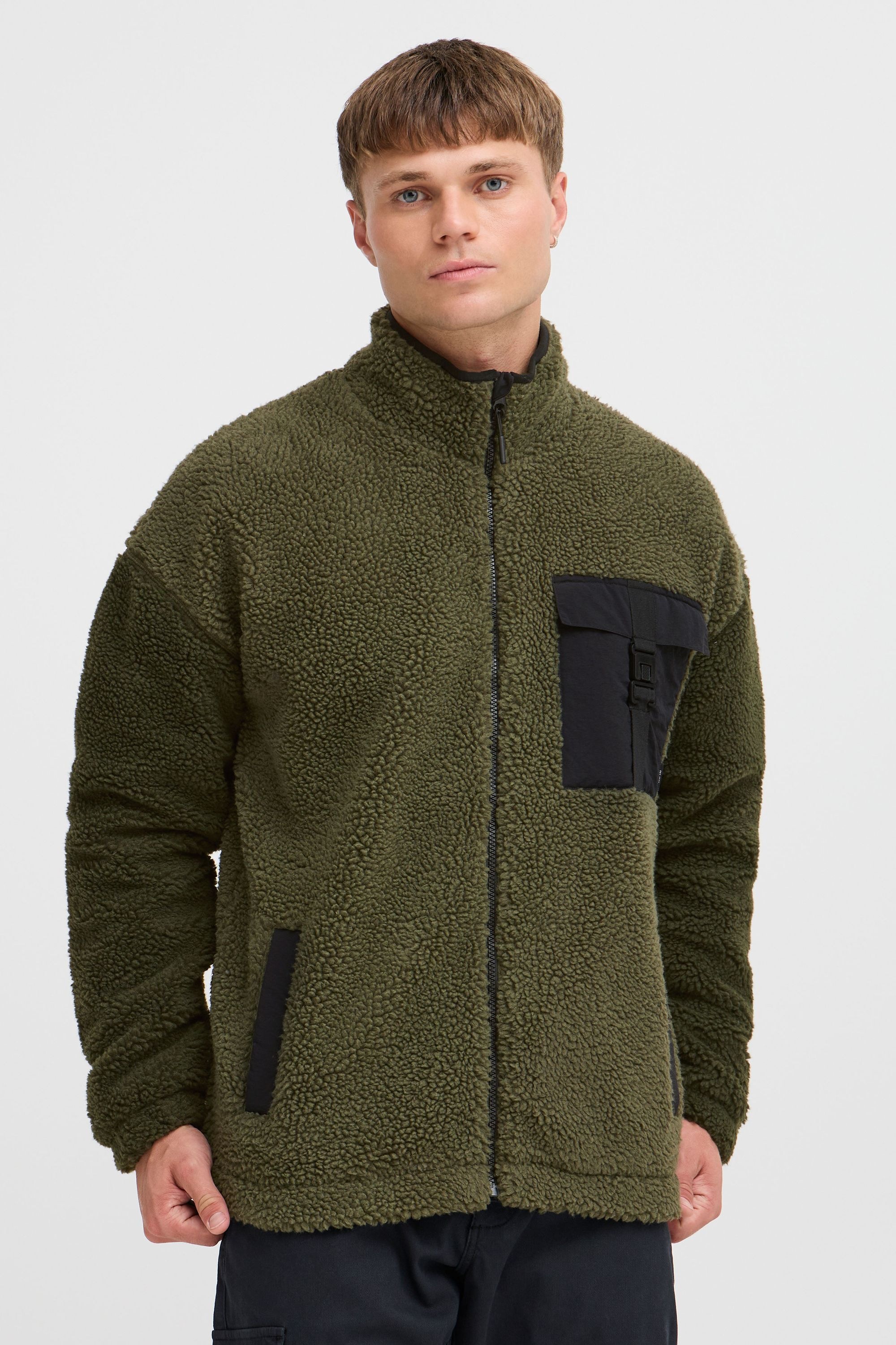 Indicode Fellimitatjacke »Fellimitatjacke IDTrautmar«, ohne Kapuze