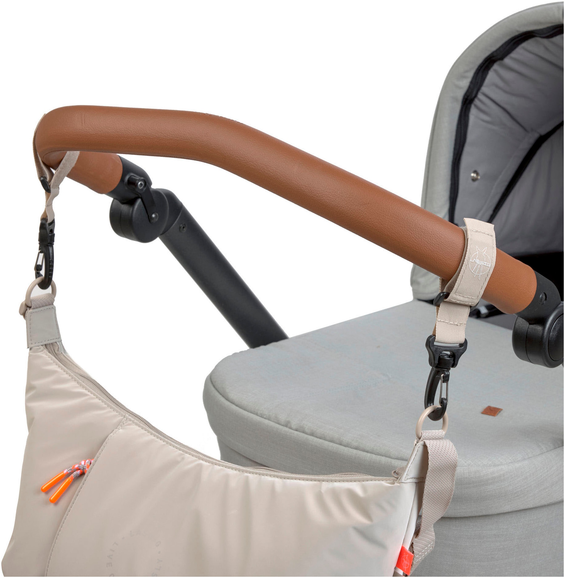 LÄSSIG Wickeltasche »Green Label, Lunua Bum Bag, beige«, mit Wickelauflage