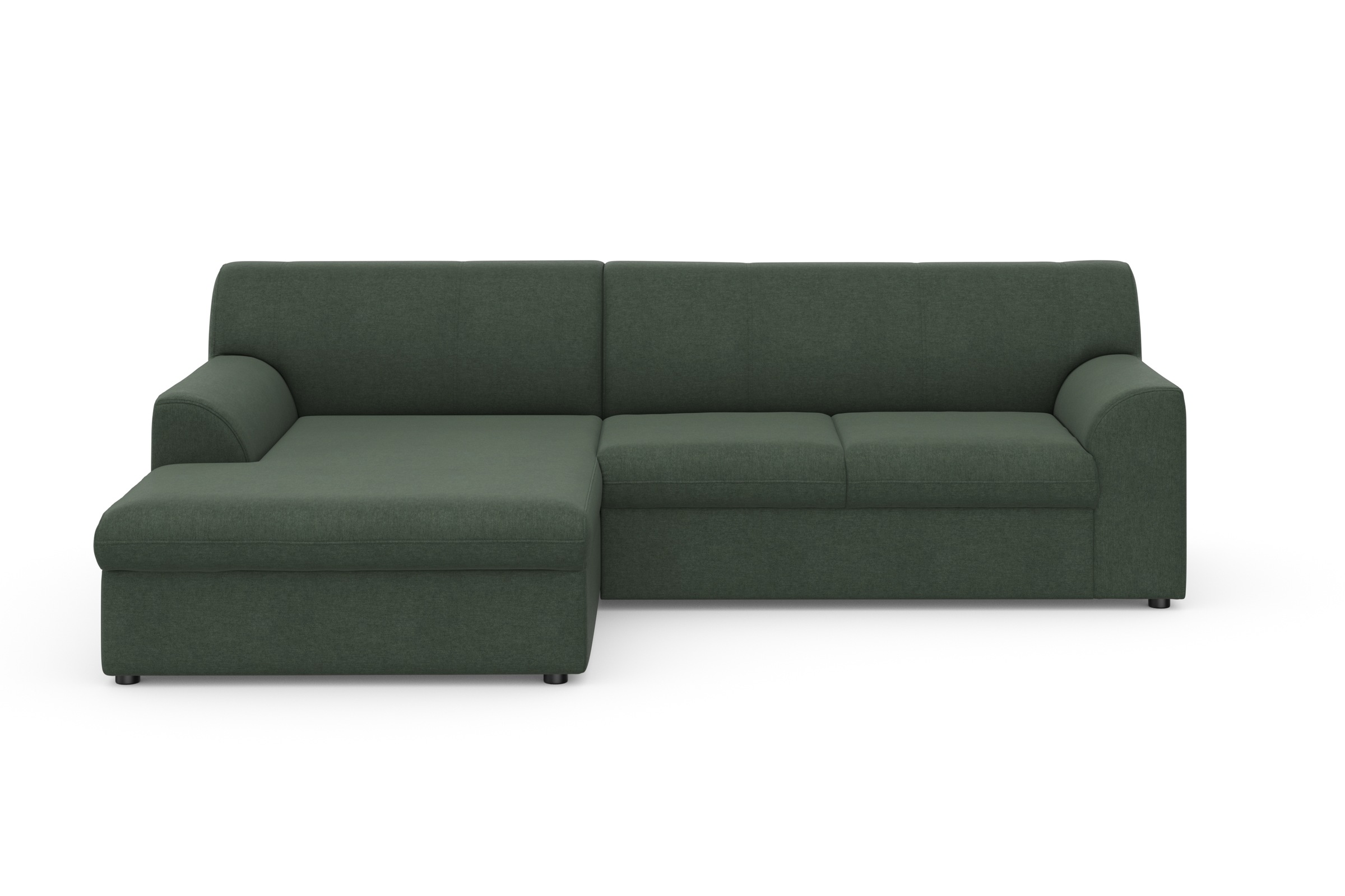 DOMO collection Ecksofa »Topper, elegant und zeitlos, kompaktes Stellmaß 245/155cm, L-Form«, mit Recamiere, wahlweise mit Schlaffunktion