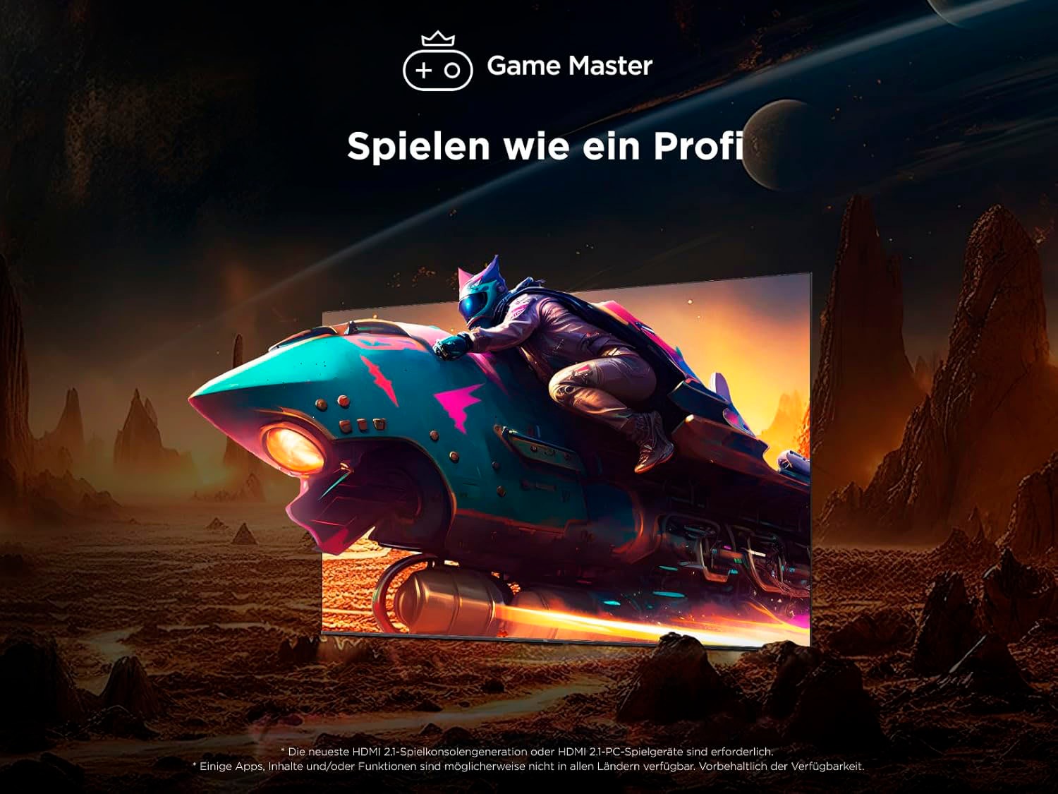 TCL QLED-Fernseher »55P81KX2«, 4K Ultra HD, Google TV-Smart-TV, 144Hz, Multi-HDR, Dolby Vision, Game Master, Smart TV, Apple TV, ONKYO