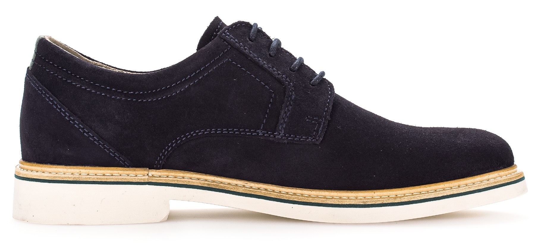 Pius Gabor Schnürschuh  , Blockabsatz, Businessschuh, Halbschuh mit Ziernähten, G-Weite