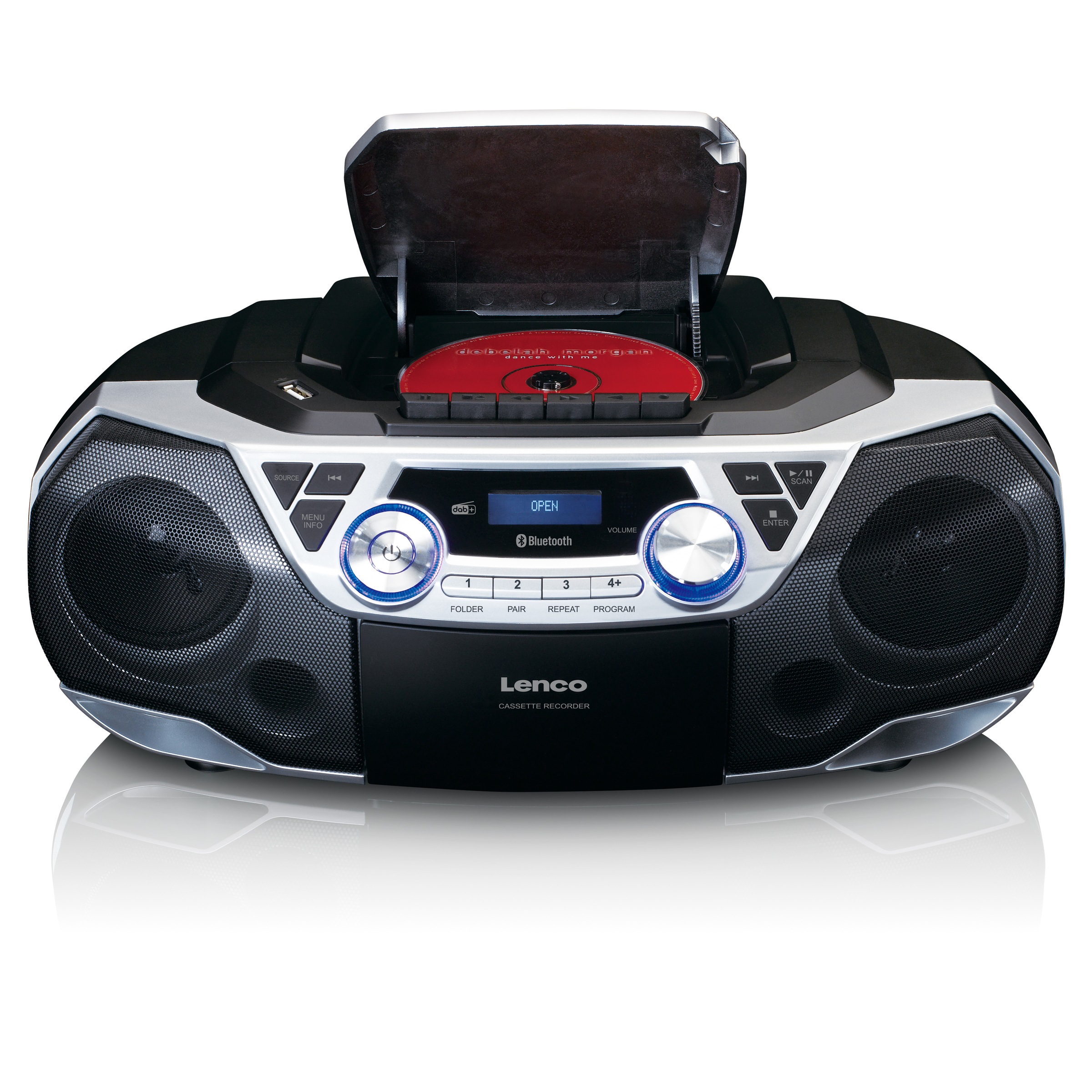 Lenco Boombox »SCD-720SI«, (Digitalradio (DAB+)-FM-Tuner mit RDS 12 W)
