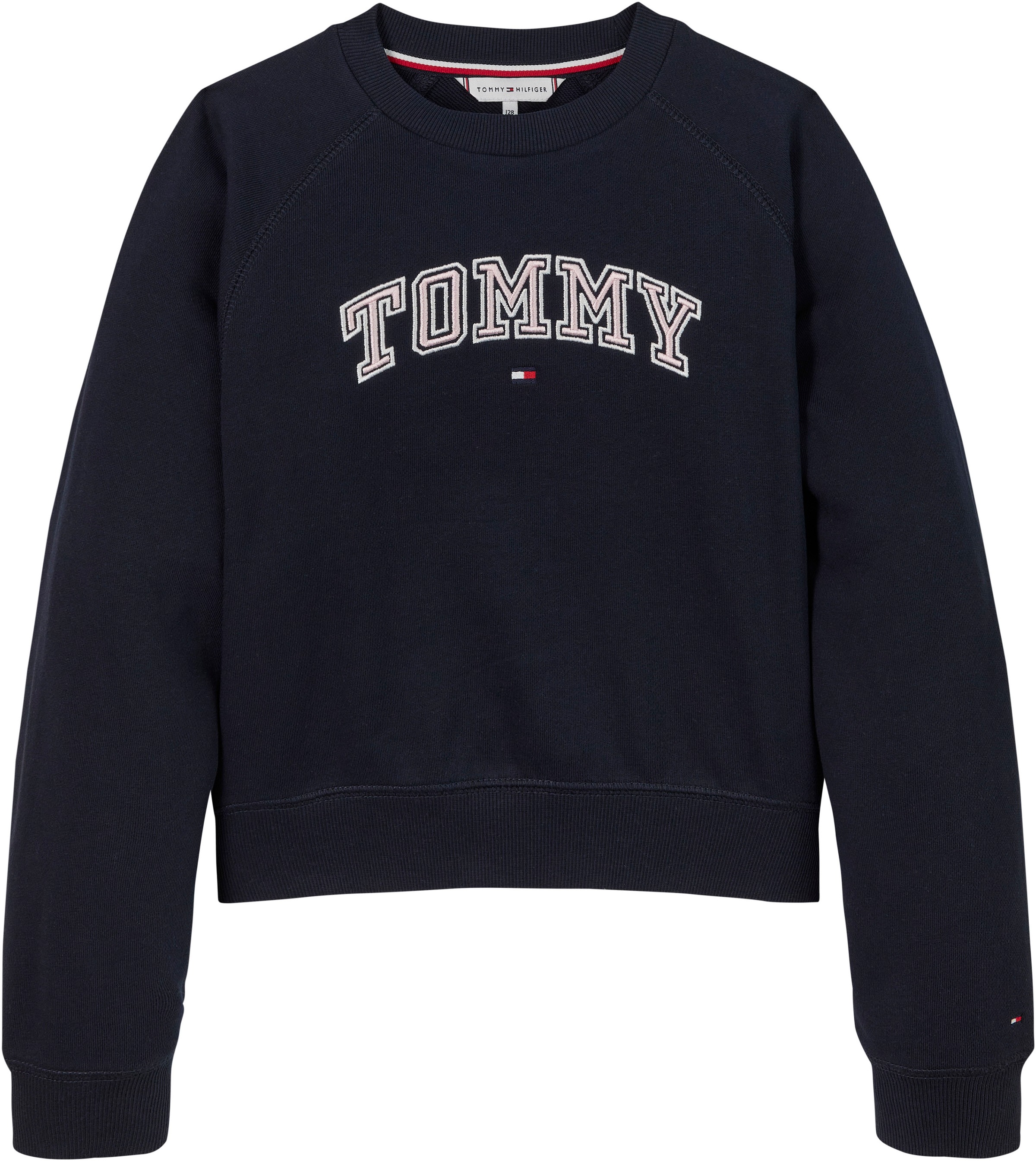 Tommy Hilfiger Sweatshirt »VARSITY EMBROIDERED CREWNECK«, Kinder bis 16 Jahre mit Logostickerei