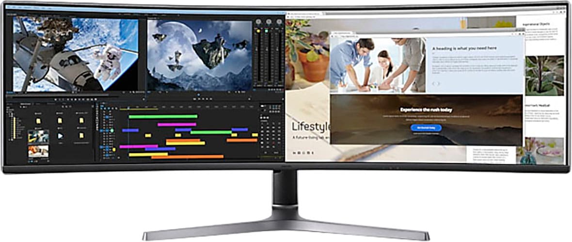 Samsung Curved-Gaming-Monitor »C49RG94SSP«, 124 cm/49 Zoll, 5120 x 1440 px, Quad HD, 4 ms Reaktionszeit, 120 Hz