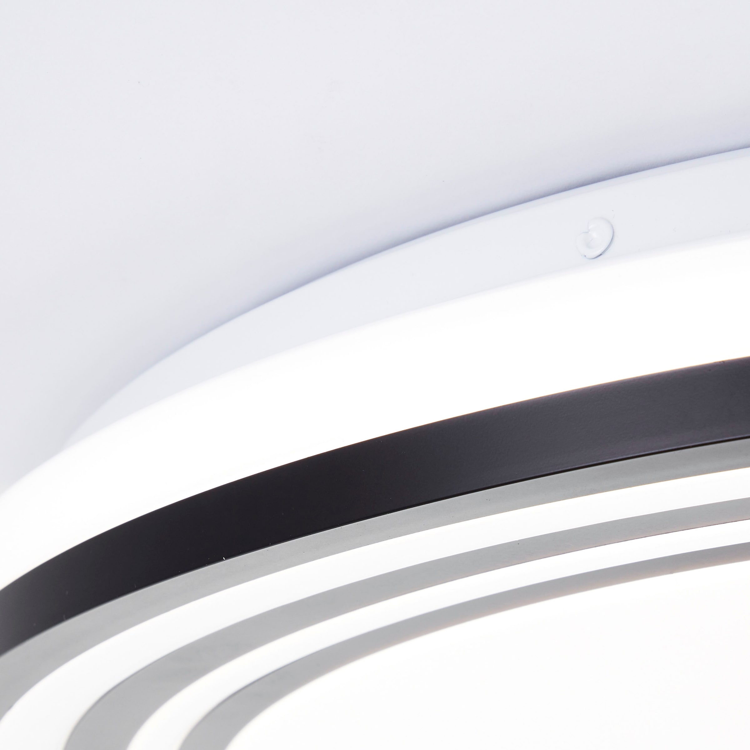 BreLight LED Wandleuchte »Kobana«, D 49 cm, 3800 lm, 3000-6500 K, dimmbar, CCT, schwarz/weiß