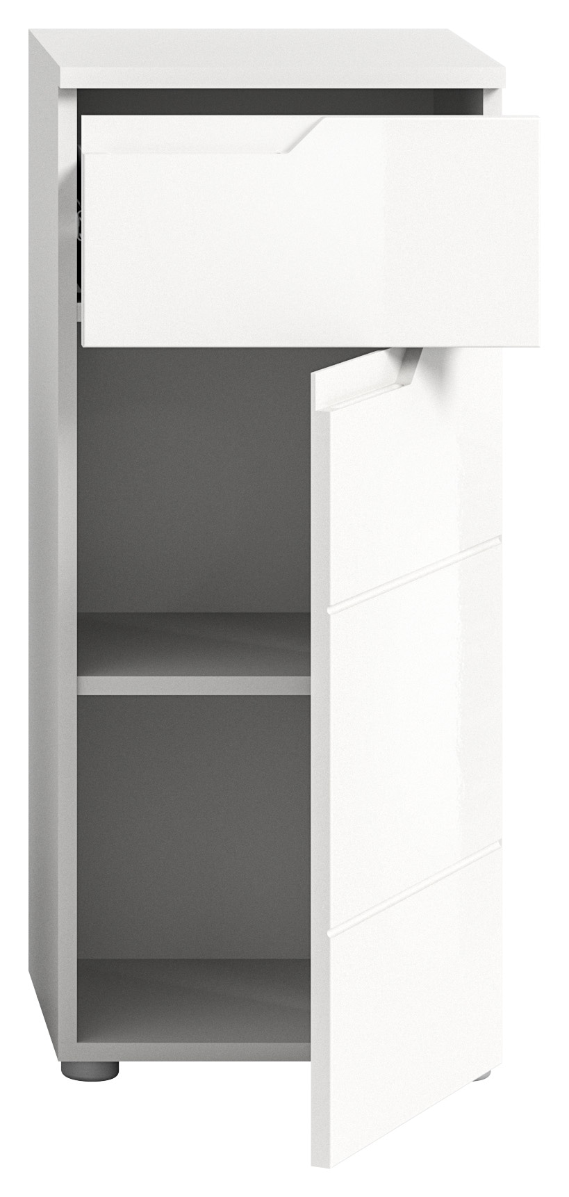 welltime Unterschrank »CAPRI, Höhe 87 cm, 1 Schubkasten, 1 Tür mit Softclose-Funktion« Standschrank, Badschrank, Kommode, Badkommode, Anrichte, Midischrank