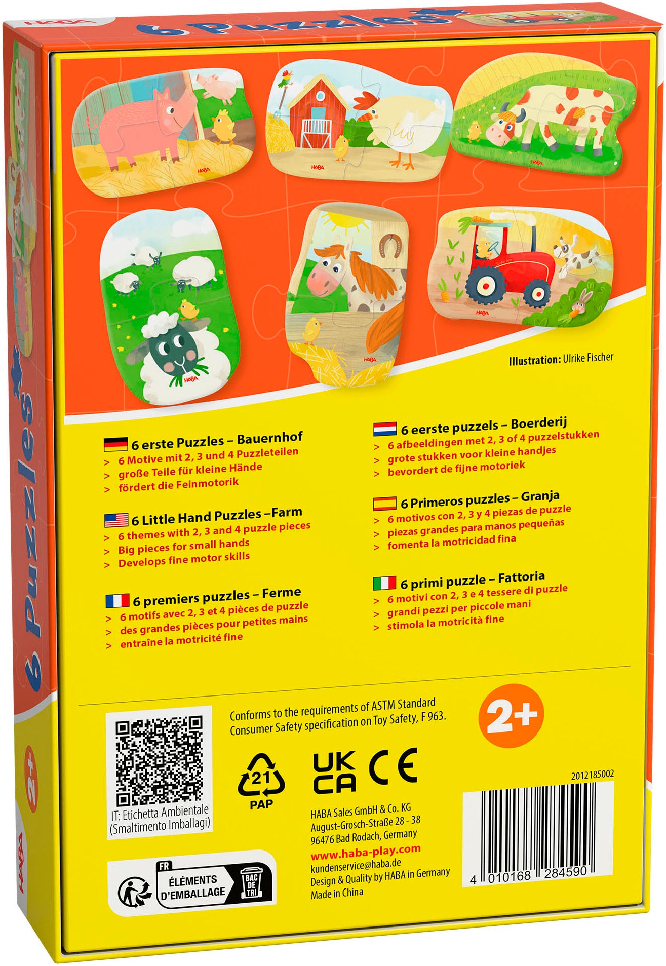 Haba Puzzle »6 erste Puzzles Bauernhof«