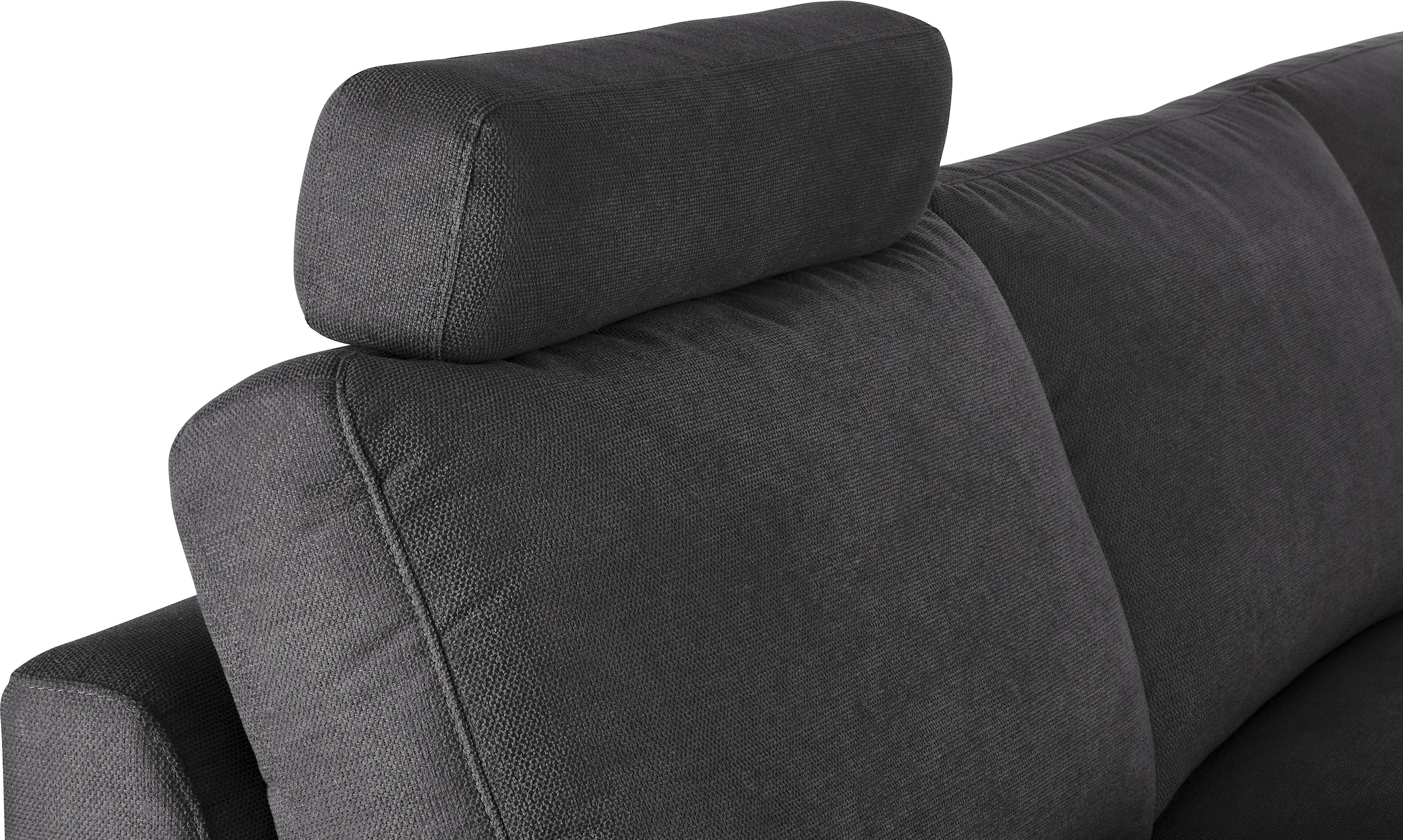3C Candy Ecksofa »Lecce, wahlweise PUR-Schaumstoff oder Tonnentaschenfederkern«, Bett im 2,5-Sitzer, teilmotorische Schlaffunktion im Longchair, L-Form