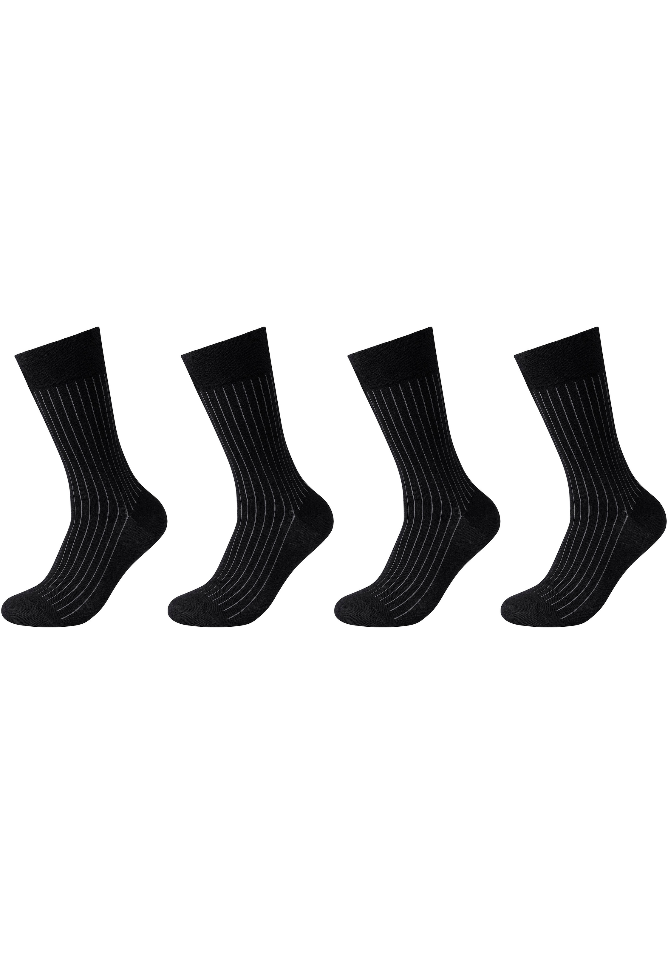 Socken, (4er Pack), mit Rippstruktur