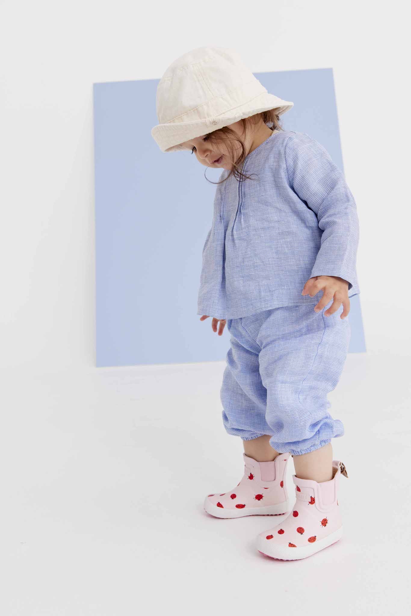Bisgaard Gummistiefel »baby rubber Weite: normal«, Babyschuh mit Stretcheinsatz, Größenschablone zum Download