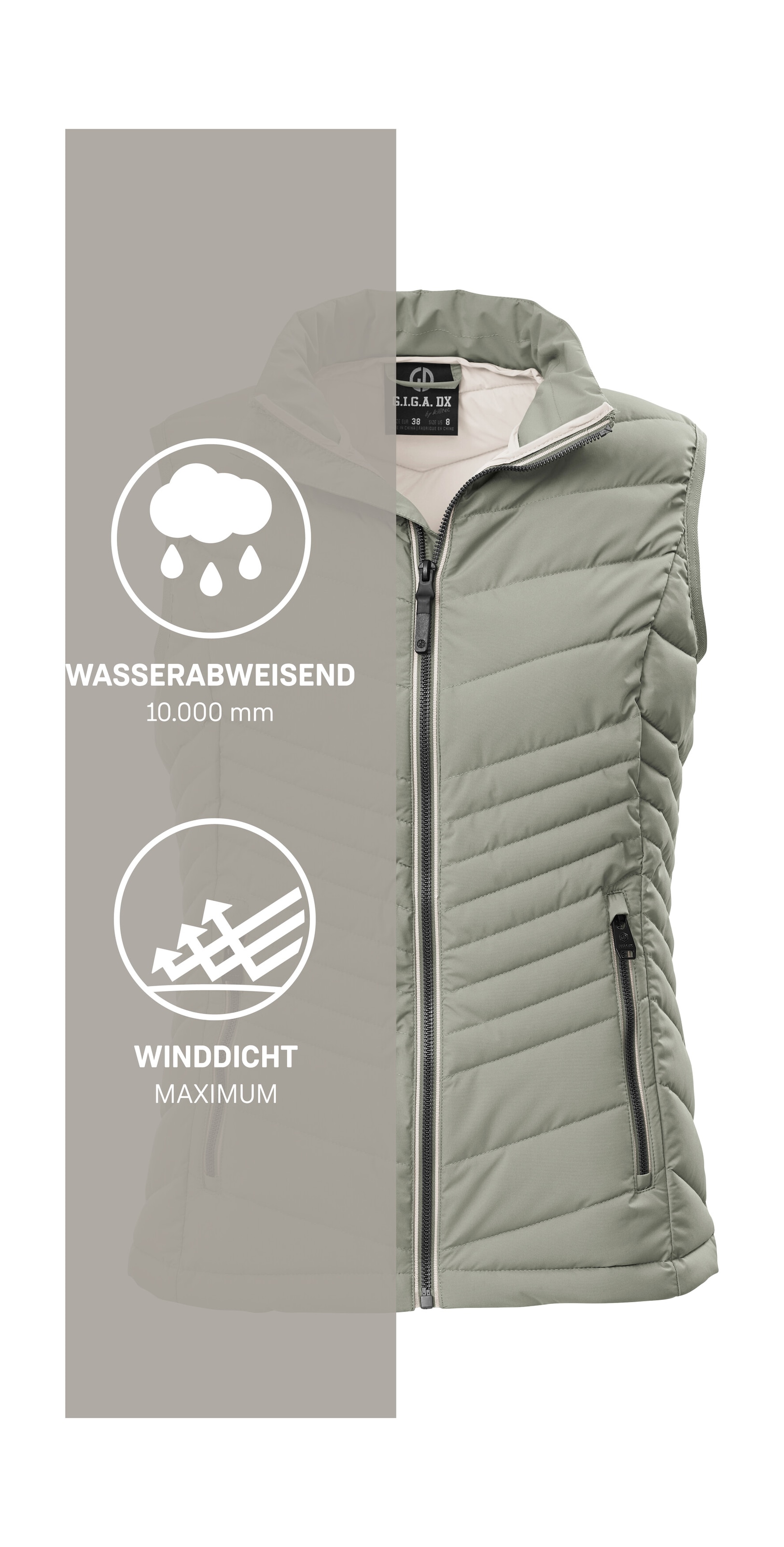 G.I.G.A. DX by killtec Steppweste »GS 109 WMN QLTD VST« Atmungsaktive, winddichte Damenweste mit 10.000 mm Wassersäule