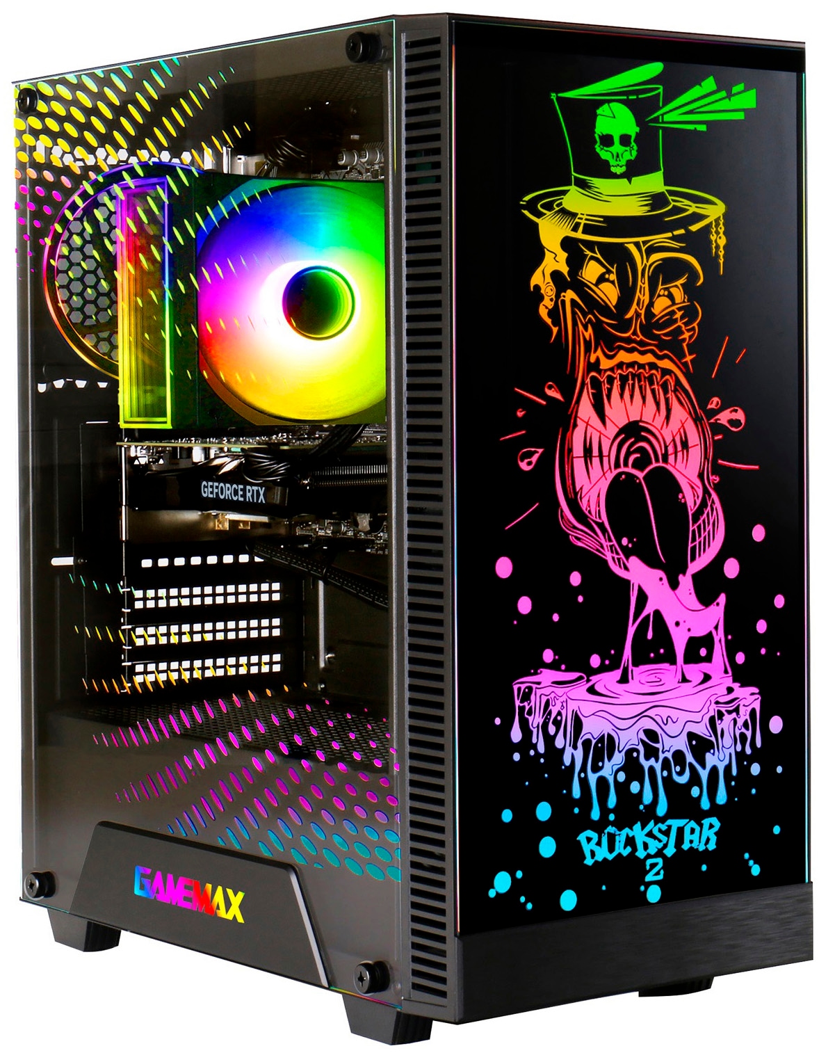 GAMEMAX Gaming-PC »Rockstar 8184 AMD Ryzen 7 5700X 16GB 1TB SSD RTX 5060« Windows 11