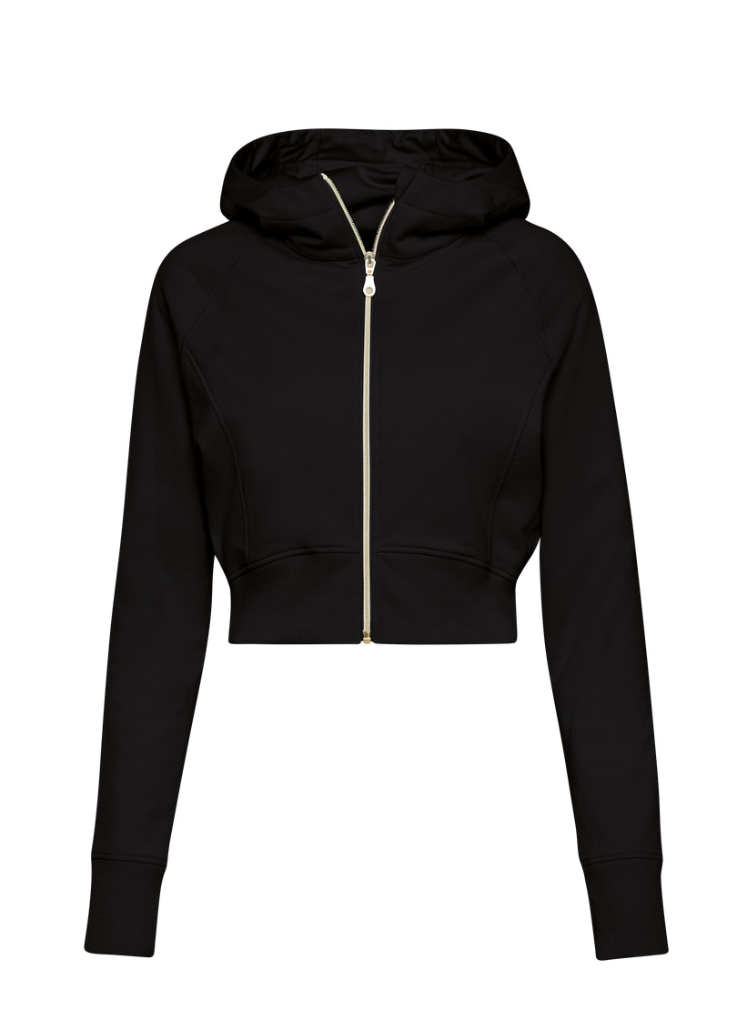 Trigema Sweatjacke »TRIGEMA Cropped Kapuzenjacke«