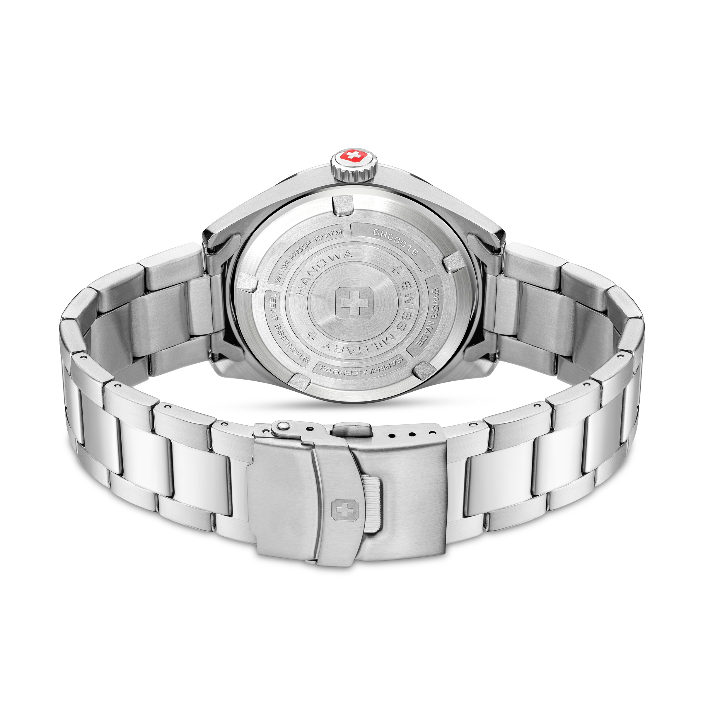 Swiss Military Hanowa Quarzuhr »Roadrunner Maxed« Armbanduhr, Herrenuhr, Swiss Made, Edelstahlarmband, analog