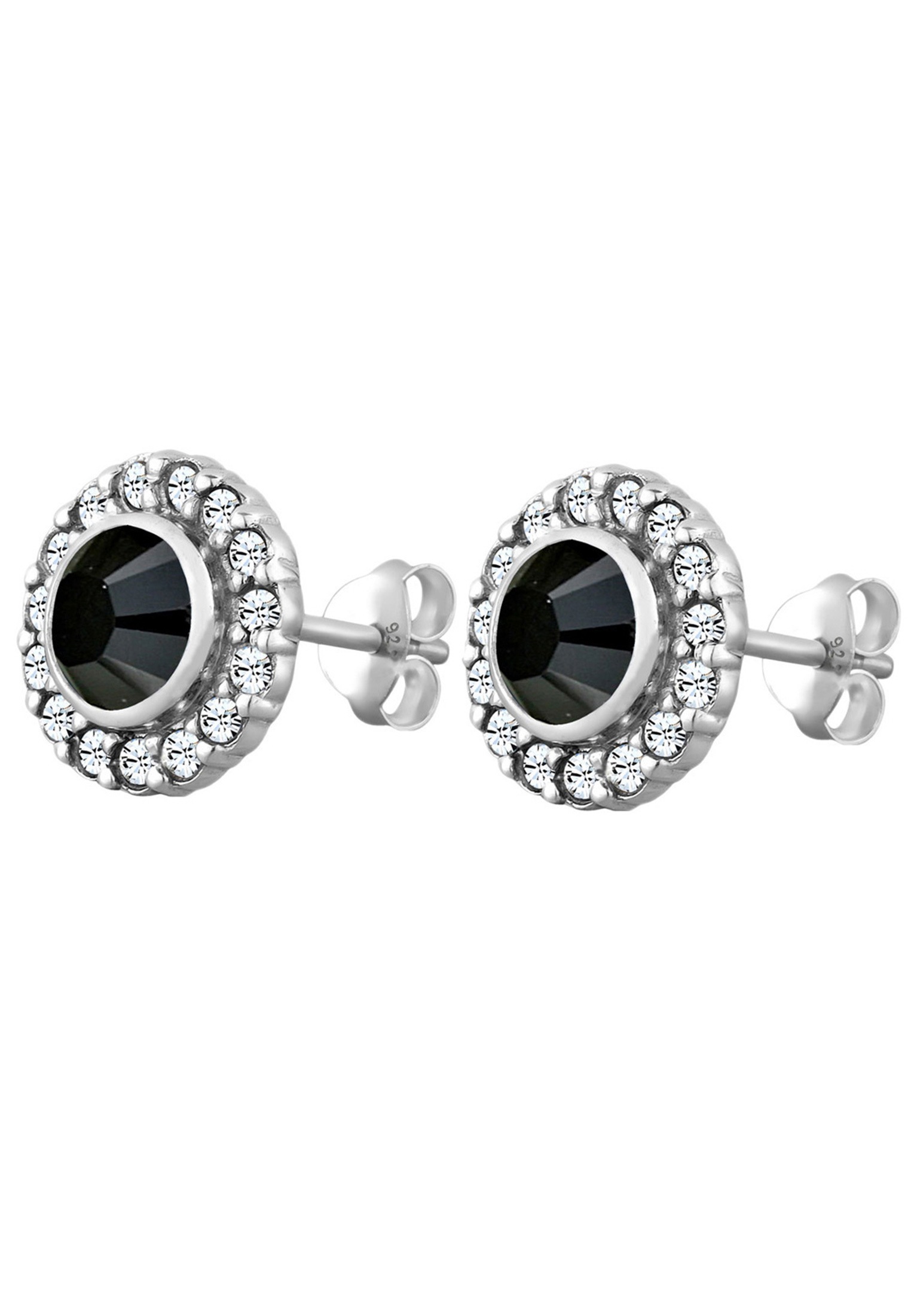 Elli Paar Ohrstecker »Ohrringe Glamour Kristalle 925 Silber«