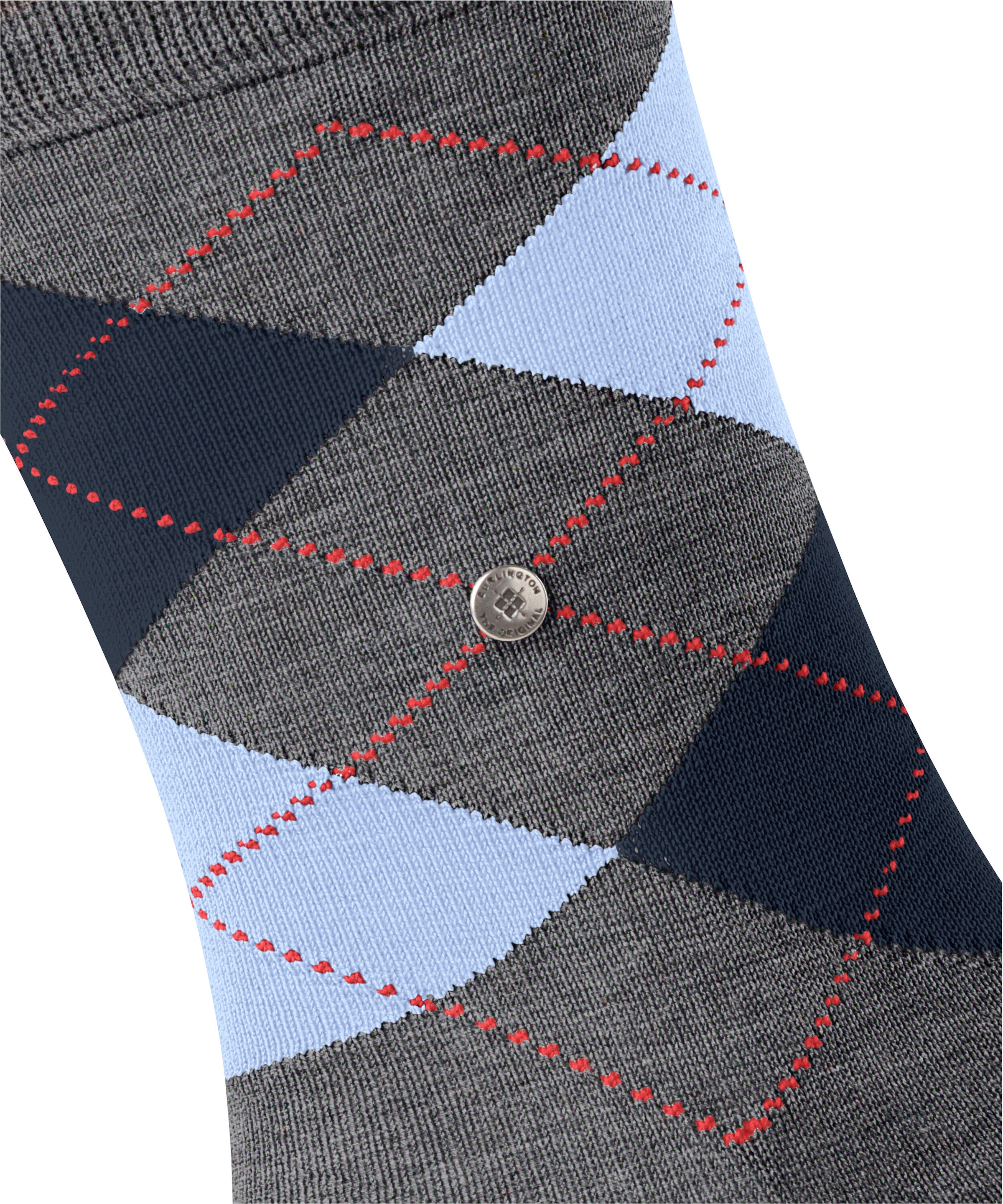 Burlington Socken »Manchester« Einheitsgröße 40-46, Argyle-Muster, Burlington-Clip