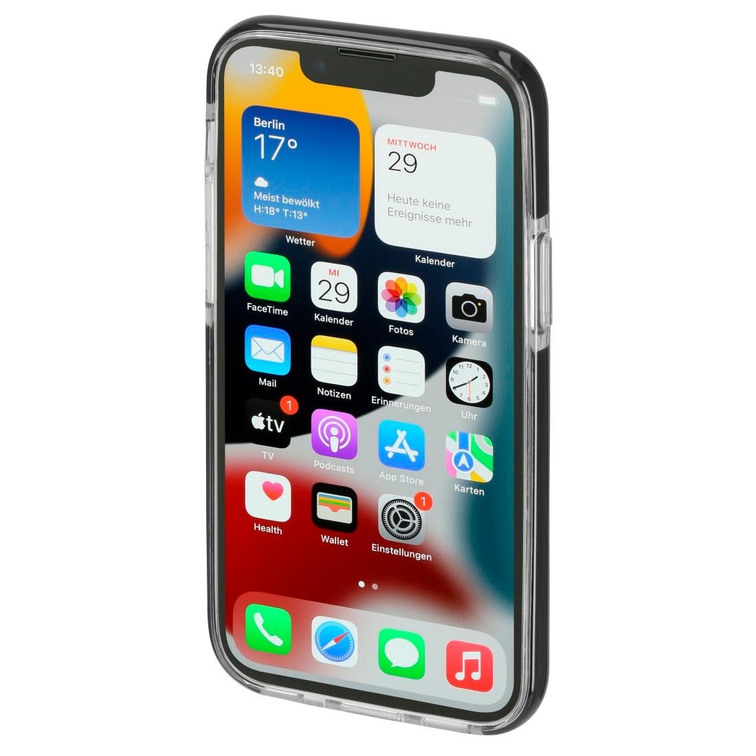 Hama Smartphone-Hülle »Cover "Protector" für Apple iPhone 13 mini, Schwarz, Smartphone Hülle«