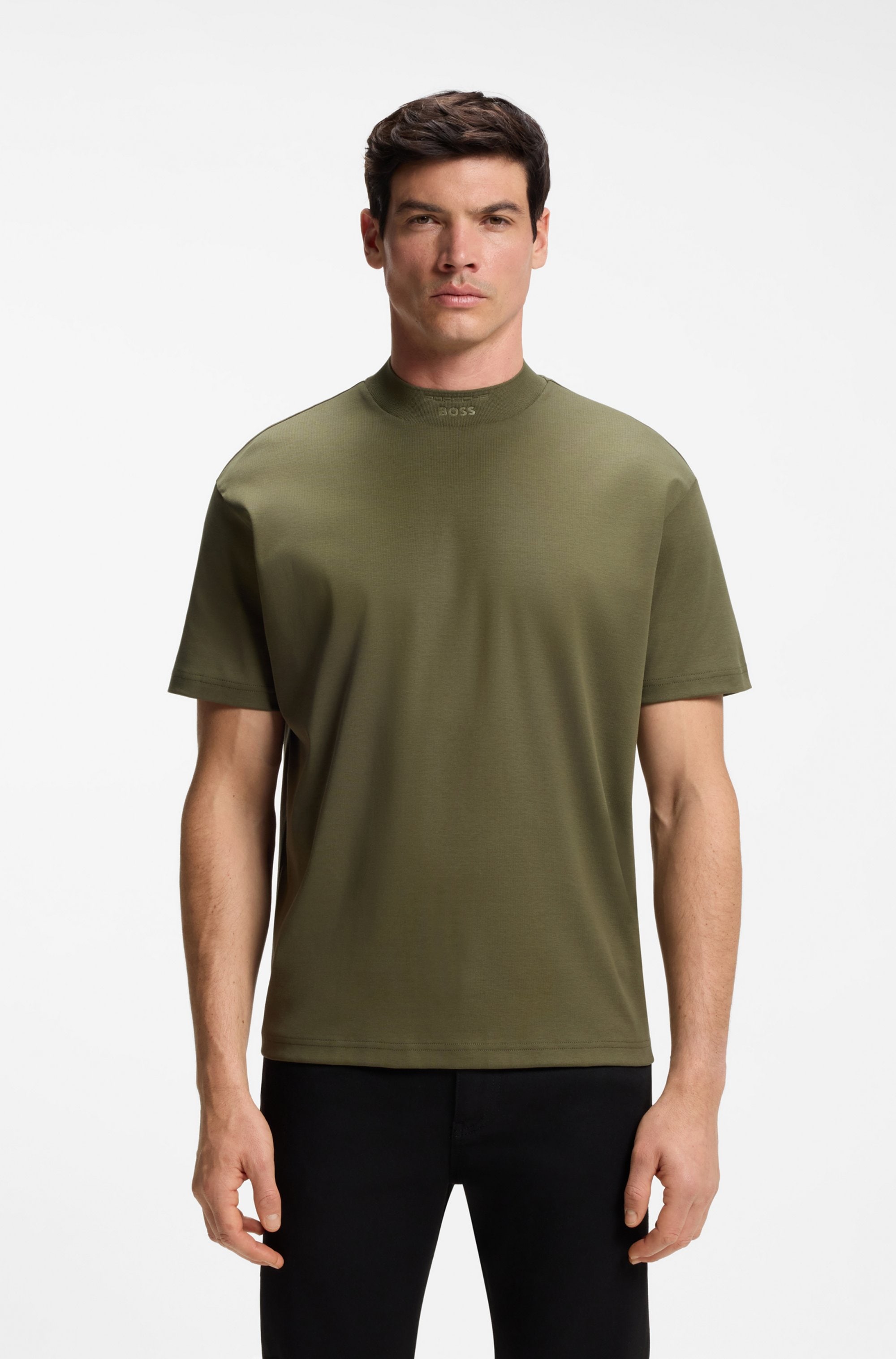 BOSS GREEN Stehkragenshirt »Porsche Spirit 70 Capsule Collection« Premium Herrenmode Limited