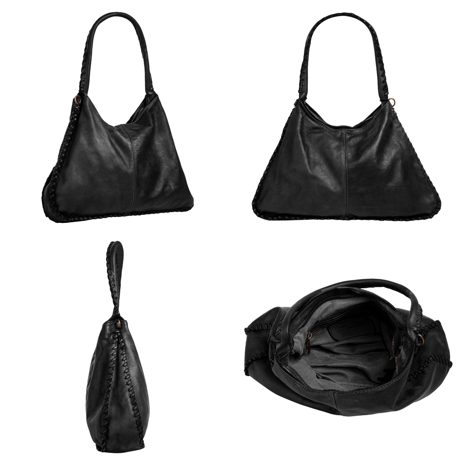 Samantha Look Shopper echt Leder, Made in Italy