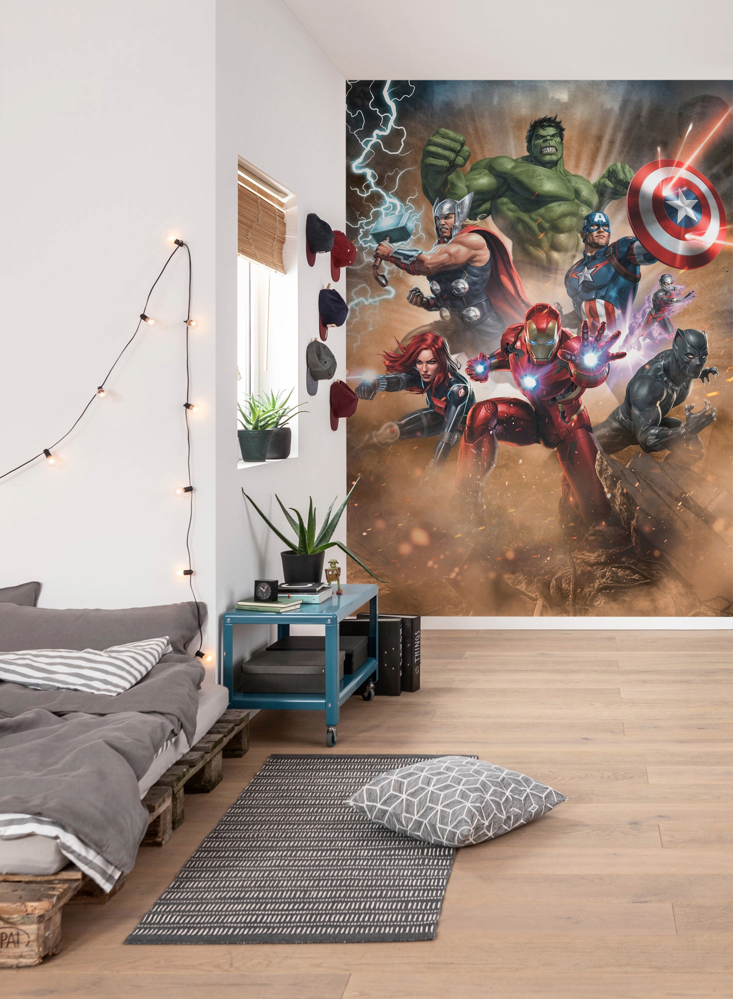 Komar Vliestapete »Digitaldruck Vlies - Avengers Superpower - Größe 200 x 280 cm«, bedruckt, Kinderzimmer