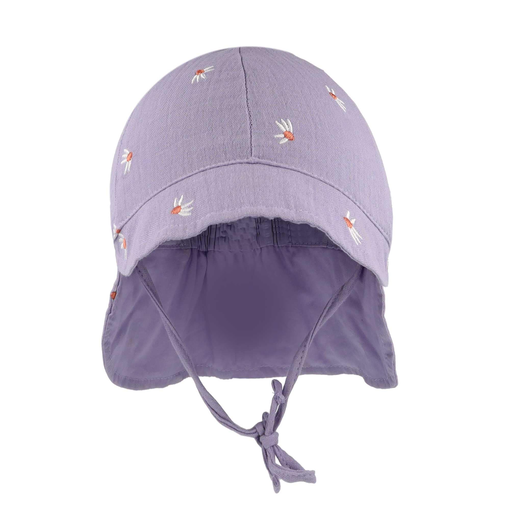 MAXIMO Schirmmütze 1 Stk. graumeliert, Auto-Stickerei, Musselin, zum Binden