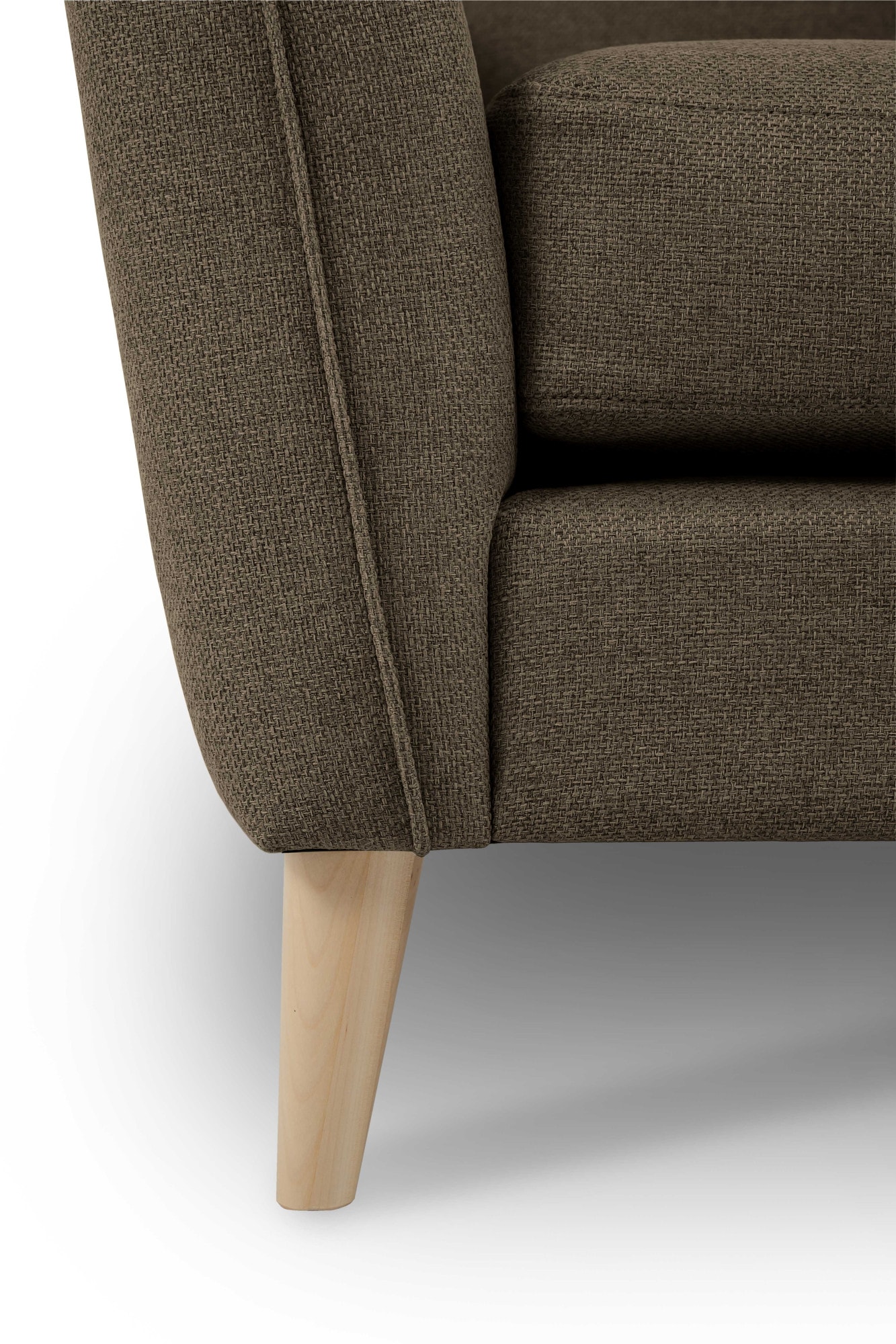 Home affaire 3-Sitzer »MARSEILLE Sofa 206 cm«, mit Massivholzbeinen aus Eiche, verschiedene Bezüge und Farbvarianten