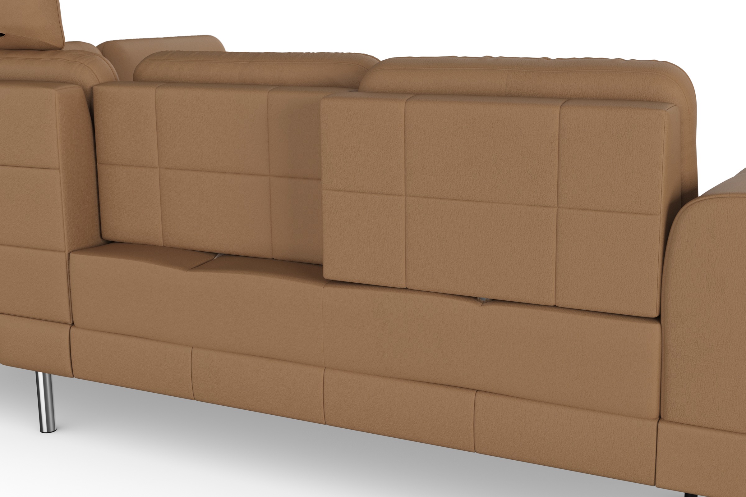 sit&more Ecksofa »Bendigo L-Form«, inklusive Sitztiefenverstellung, Bodenfreiheit 15 cm, in 2 Fußfarben